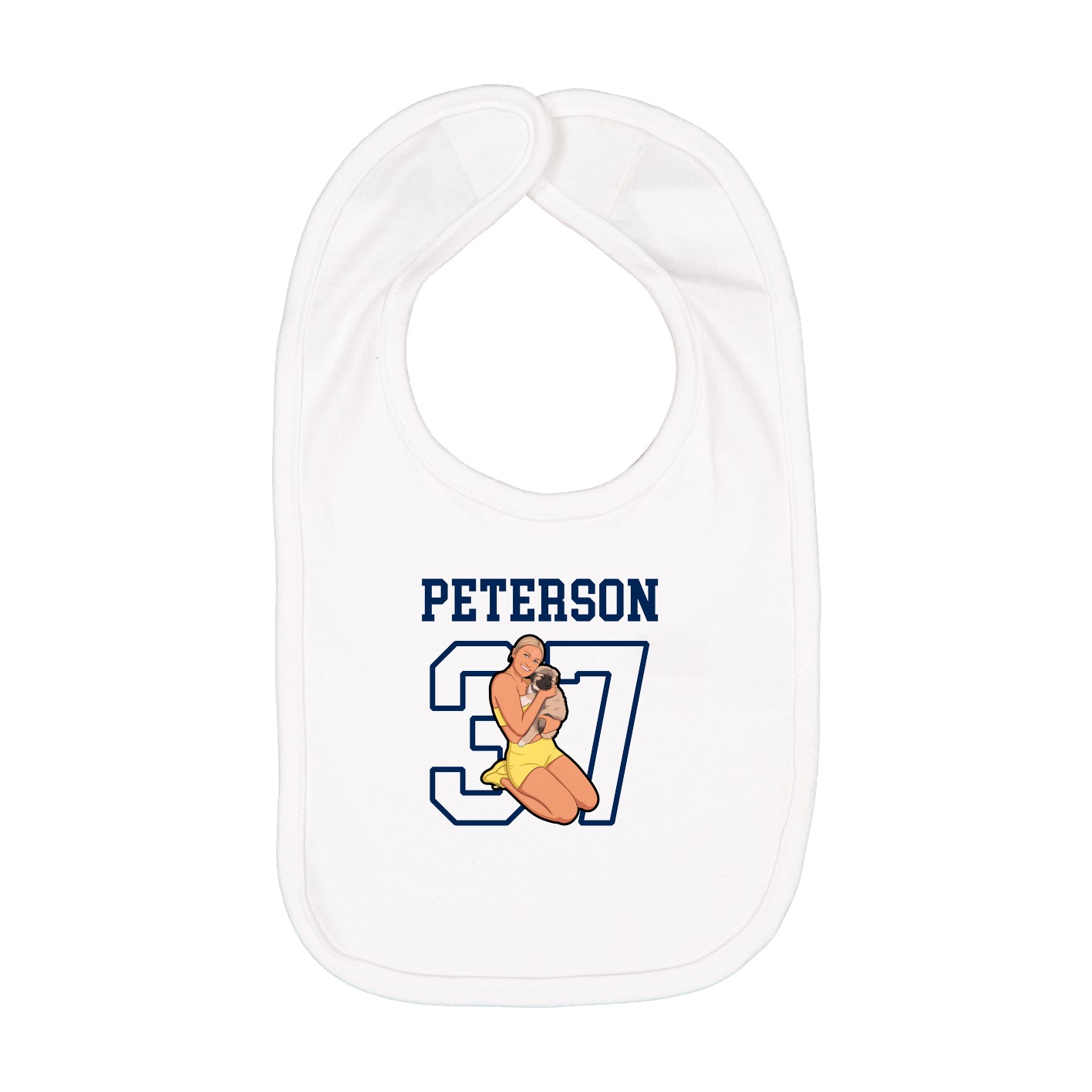 Infant Bib — Shirsey in White