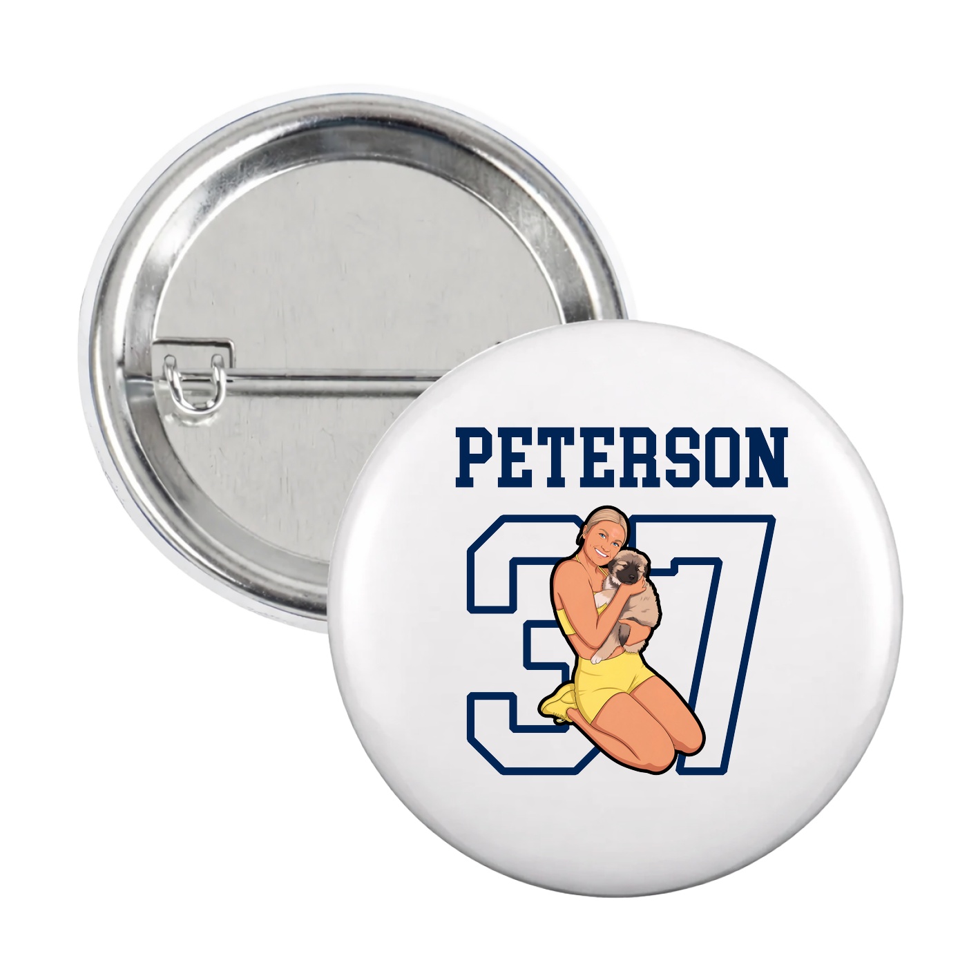 Game Day Button — Shirsey in White
