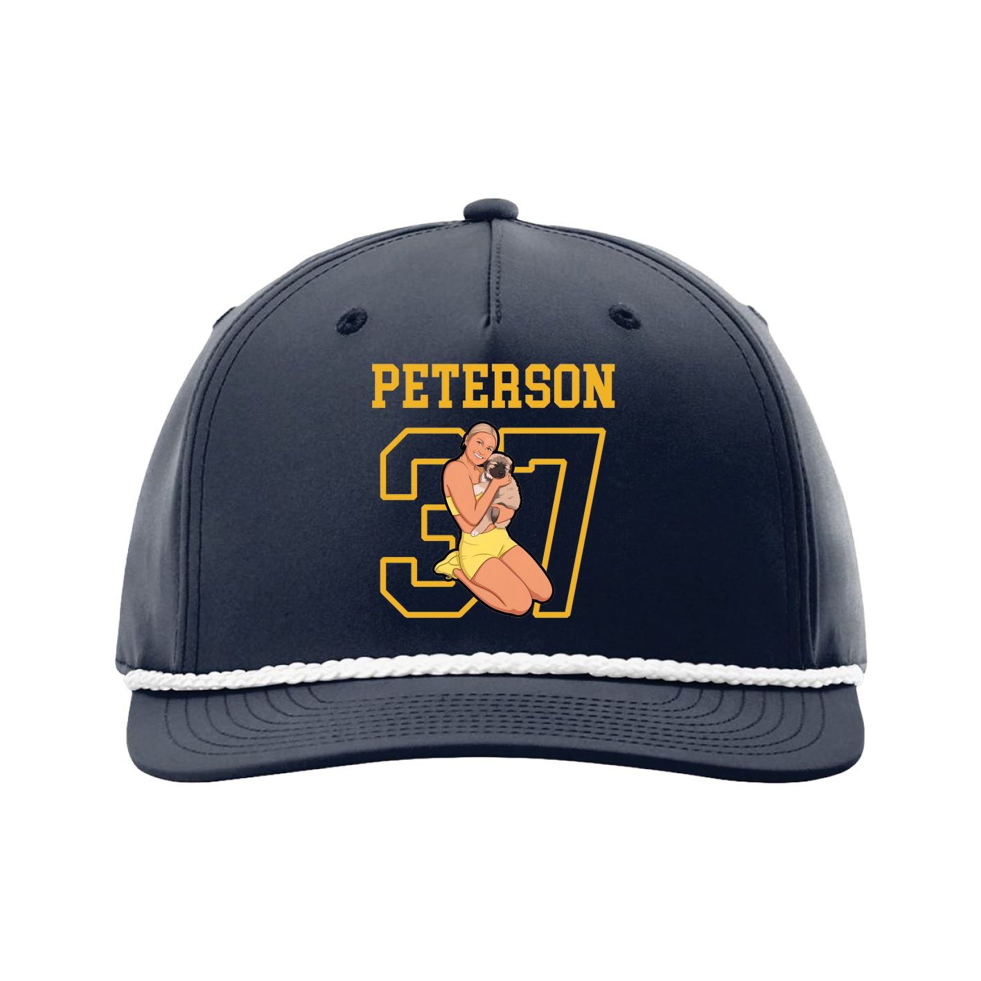 Five-Panel Classic Rope Cap — Shirsey in Navy