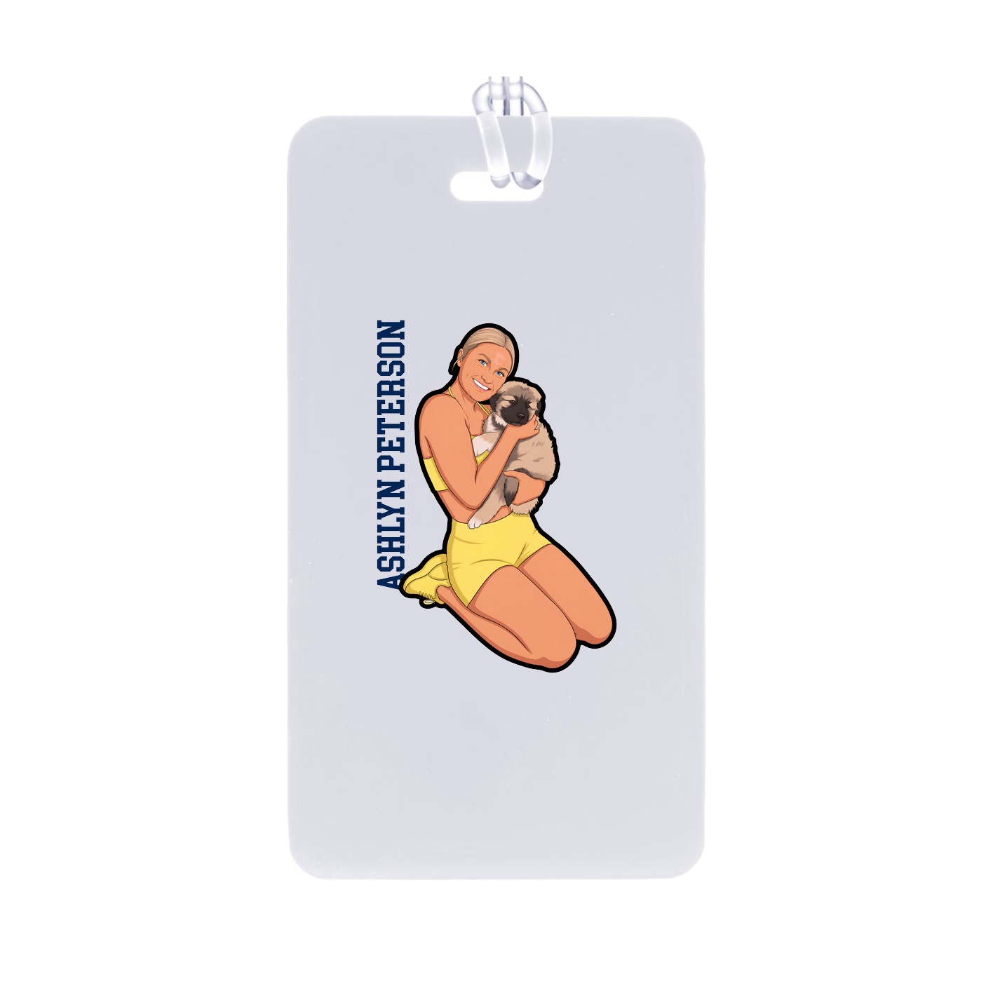 Bag Tag — Name Vertical in Classic