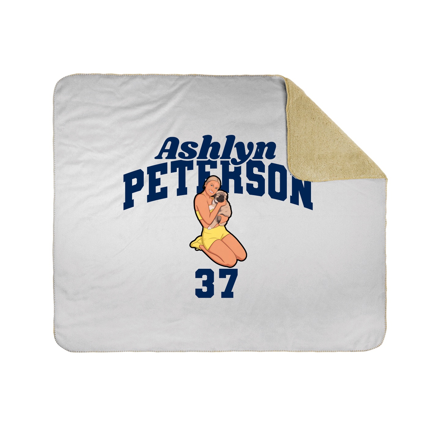 Throw Blanket — Signature Arch in White