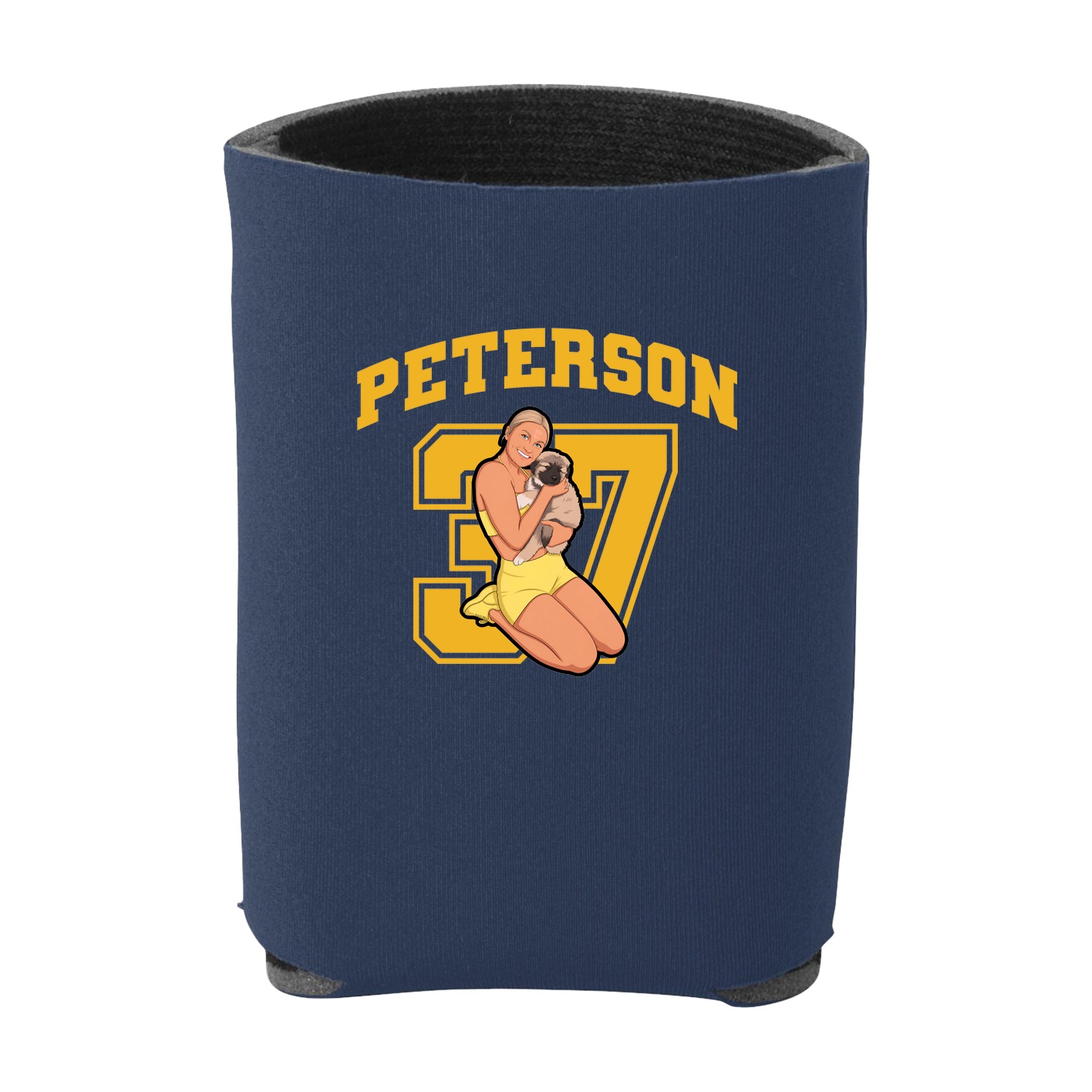 Can Holder — Number in Navy