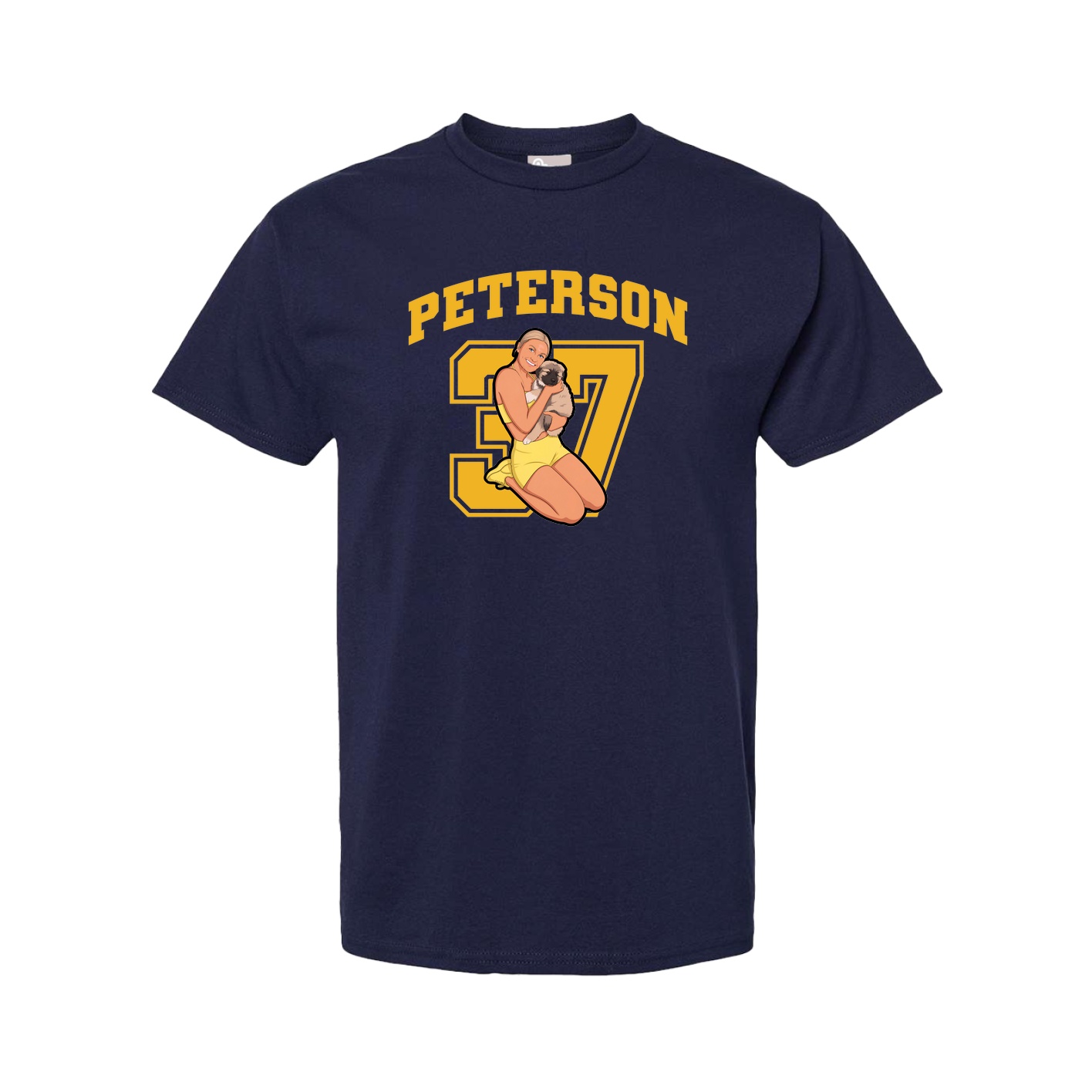 Tee — Number in Navy