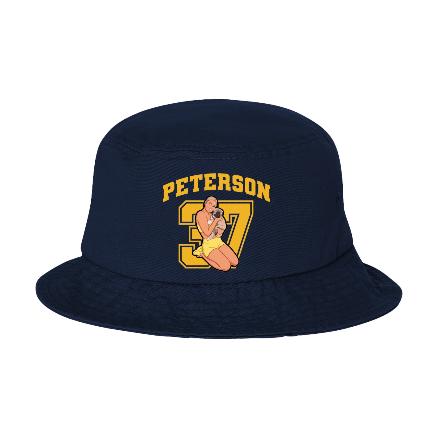 Bucket Cap — Number in Navy
