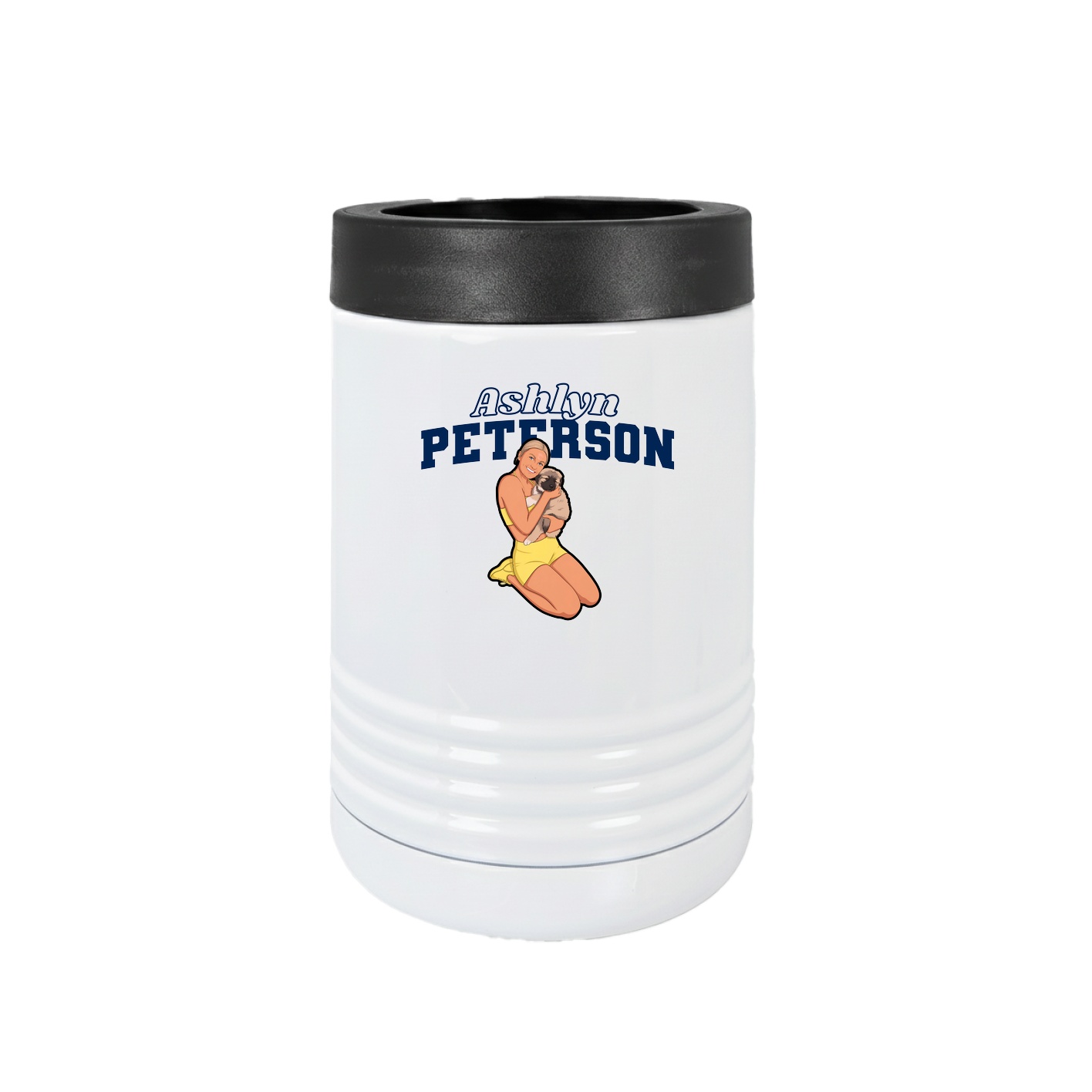 Beverage Holder — Name Arch in White