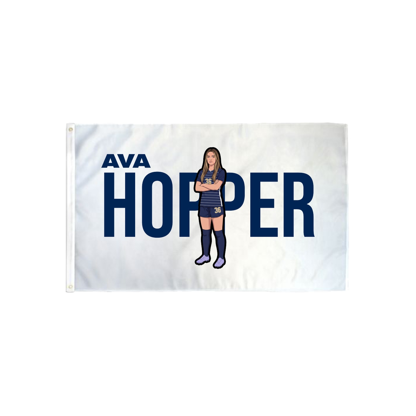3x5 Flag — Player Name in Classic