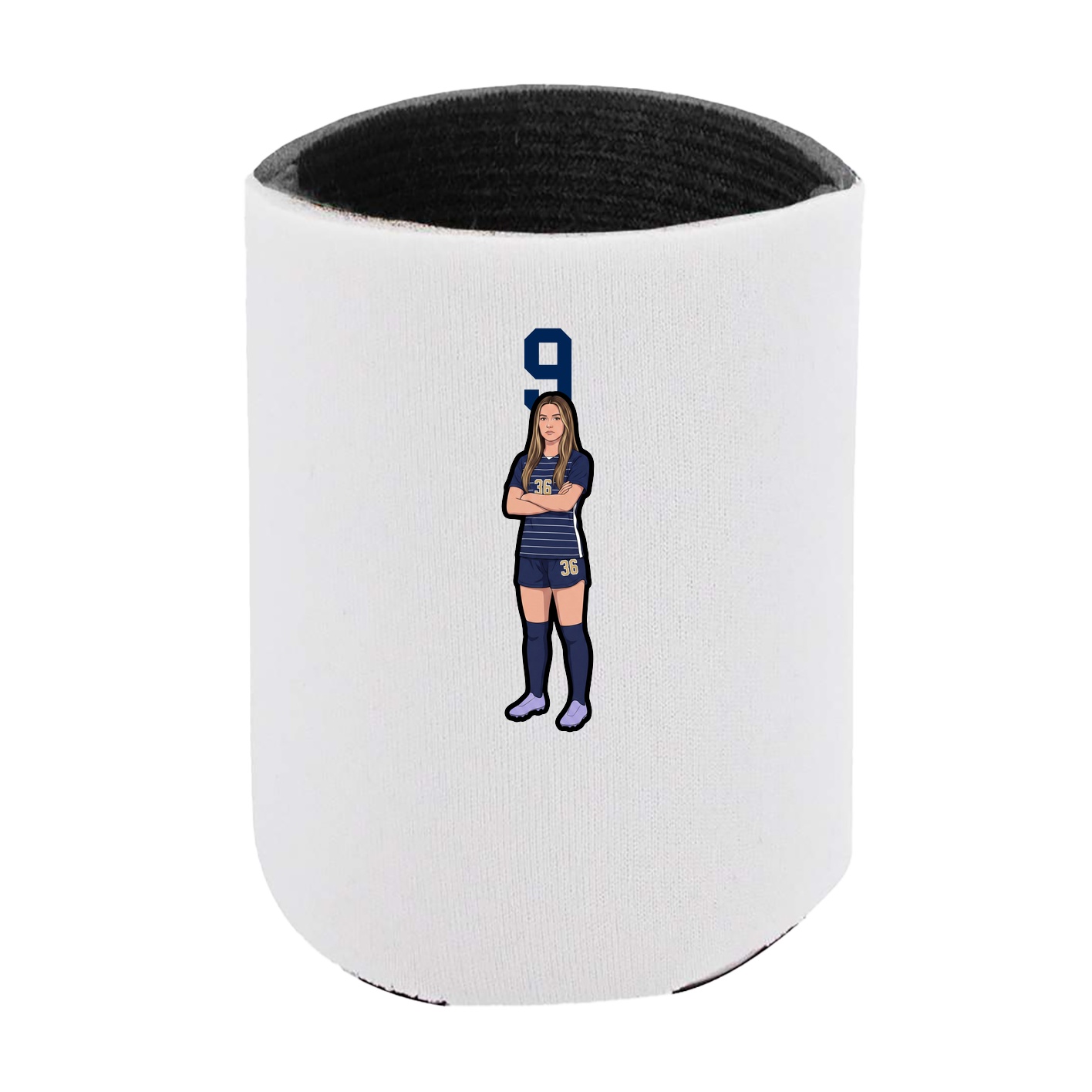 Can Holder — Number Top in White