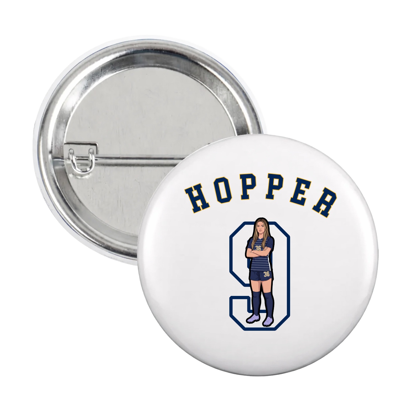 Game Day Button — Shirsey Arch in White