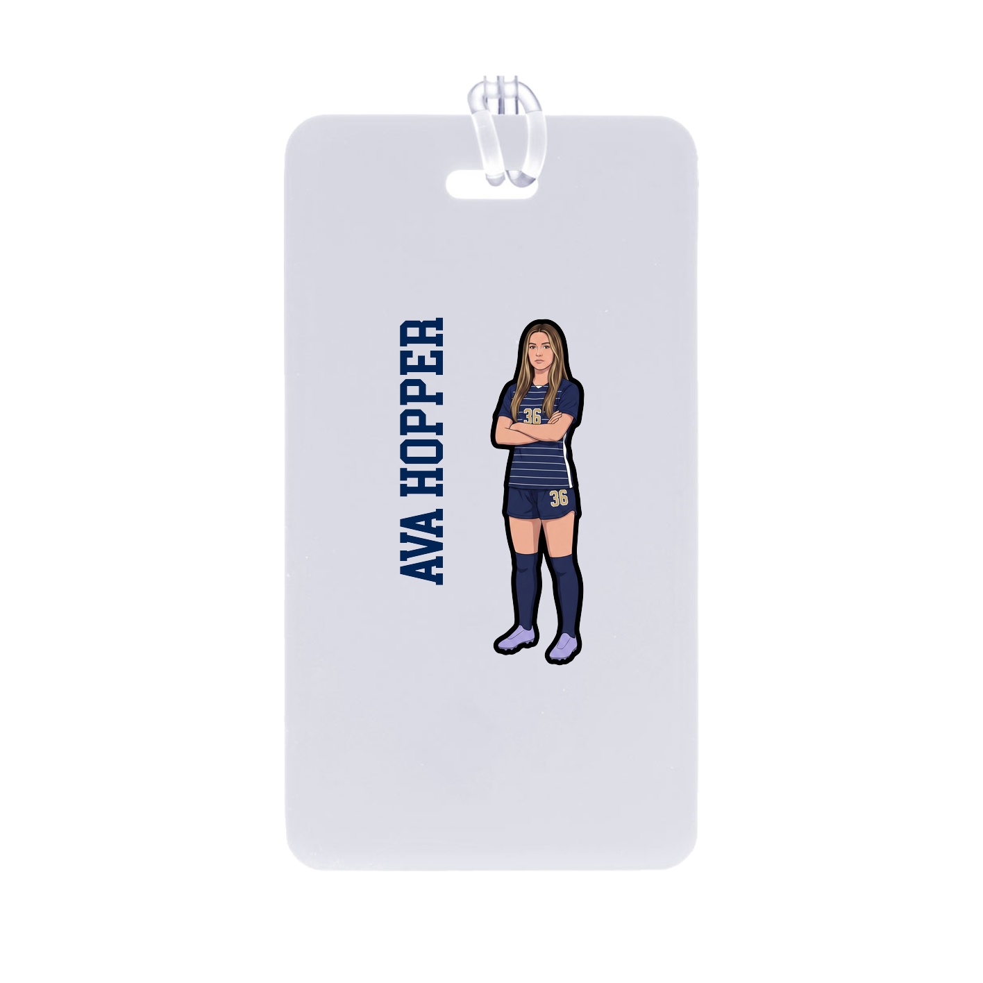 Bag Tag — Name Vertical in Classic