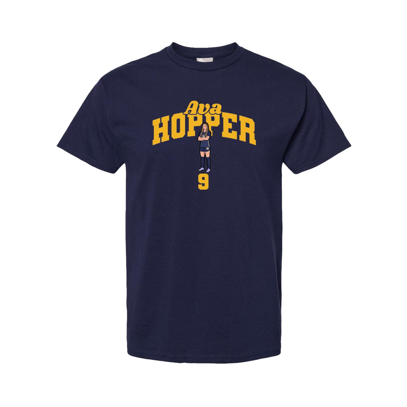 Tee — Signature Arch in Navy