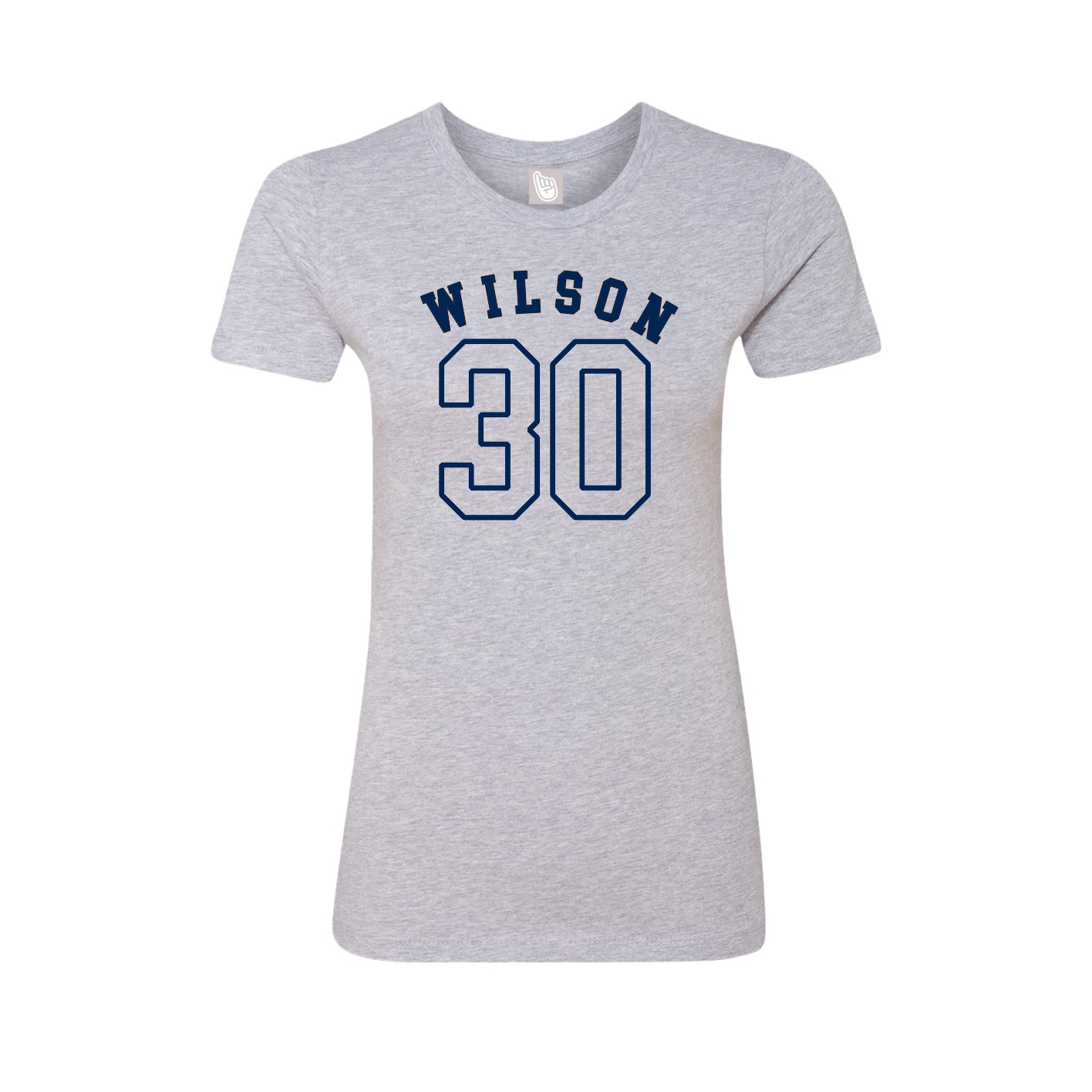 Fitted Women's Tee — Shirsey Arch in Grey