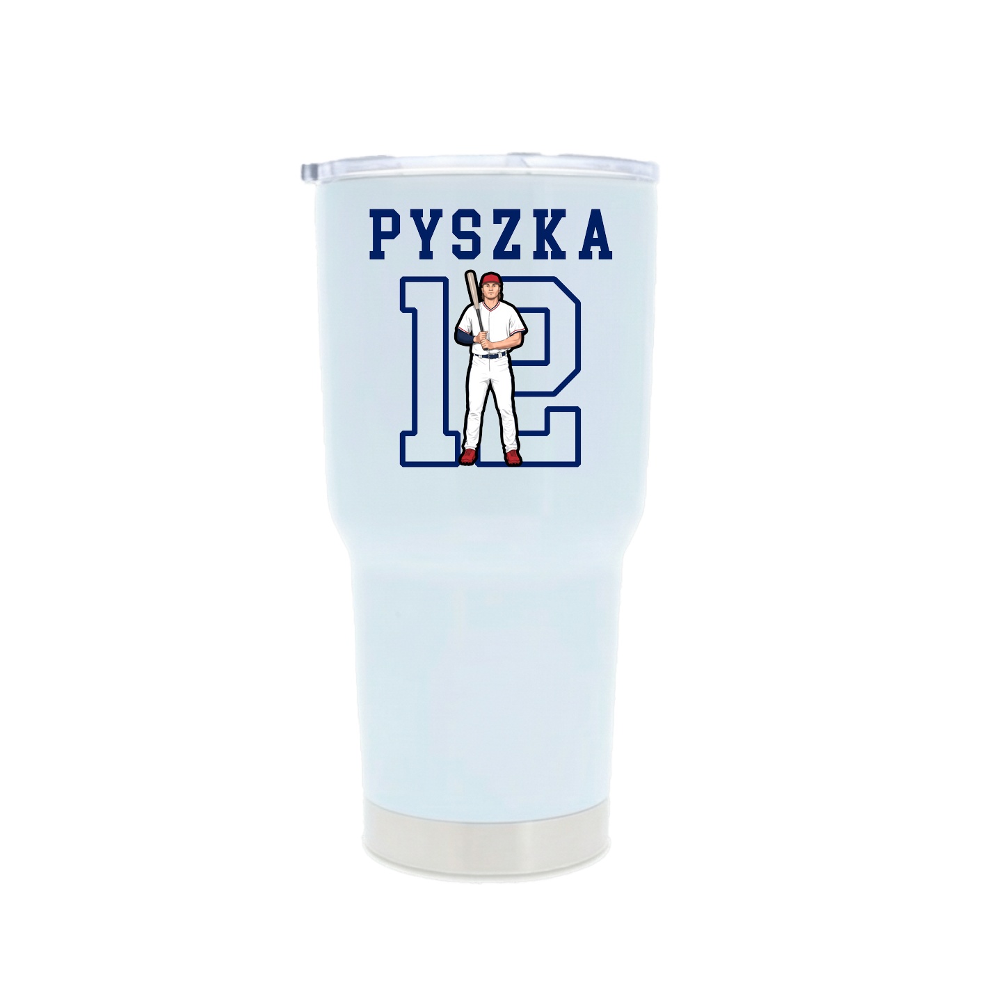 30oz Stainless Steel Tumbler — Shirsey in White