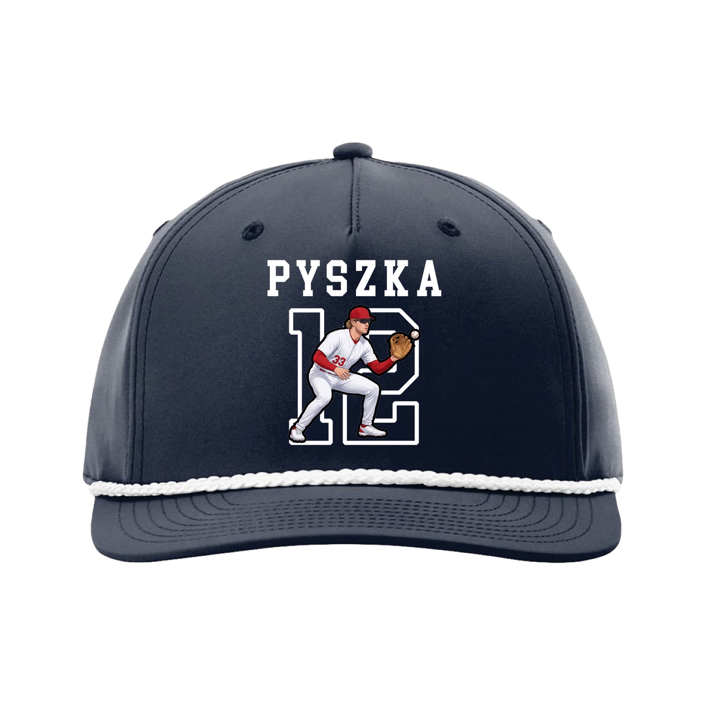 Five-Panel Classic Rope Cap — Shirsey in Navy