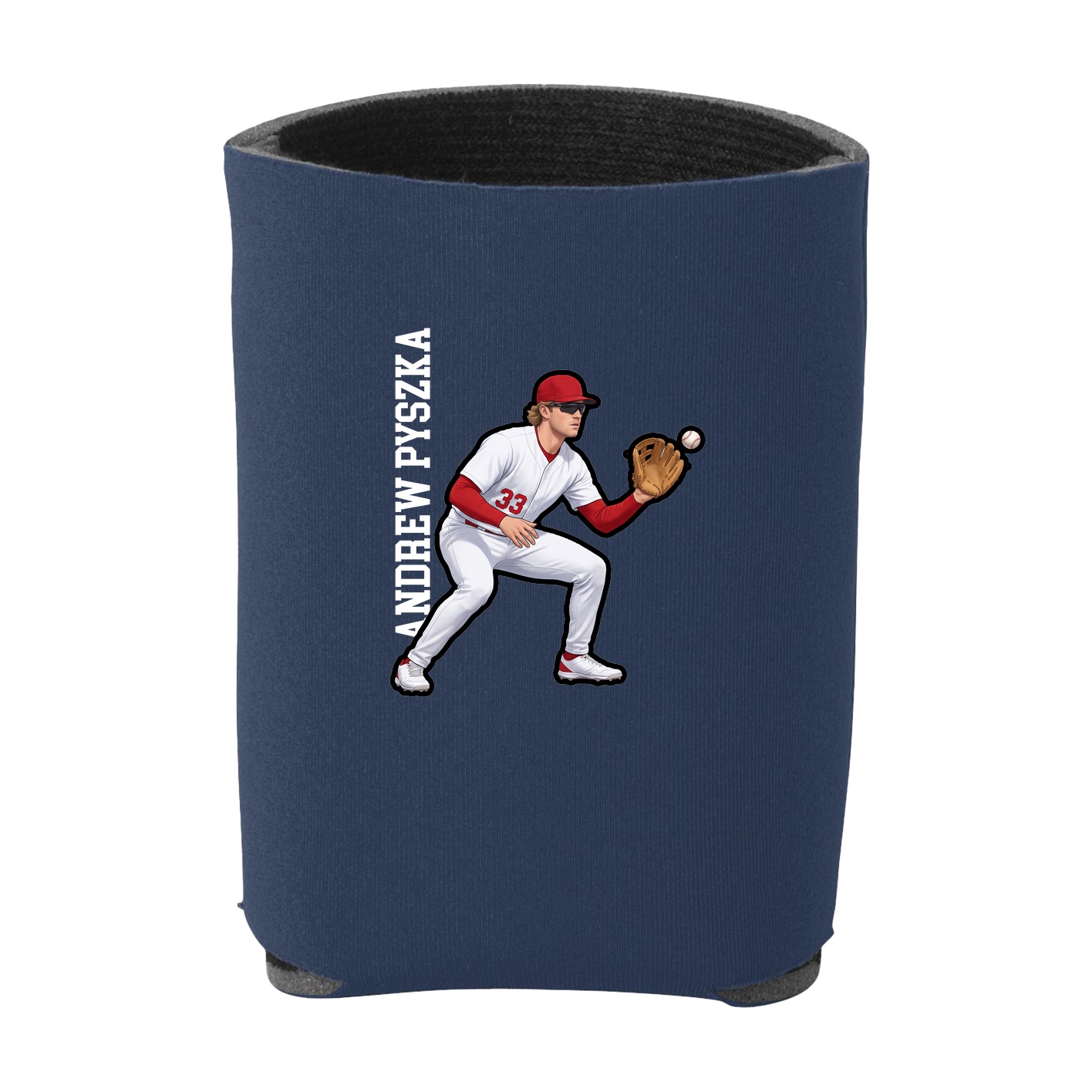 Can Holder — Name Vertical in Navy