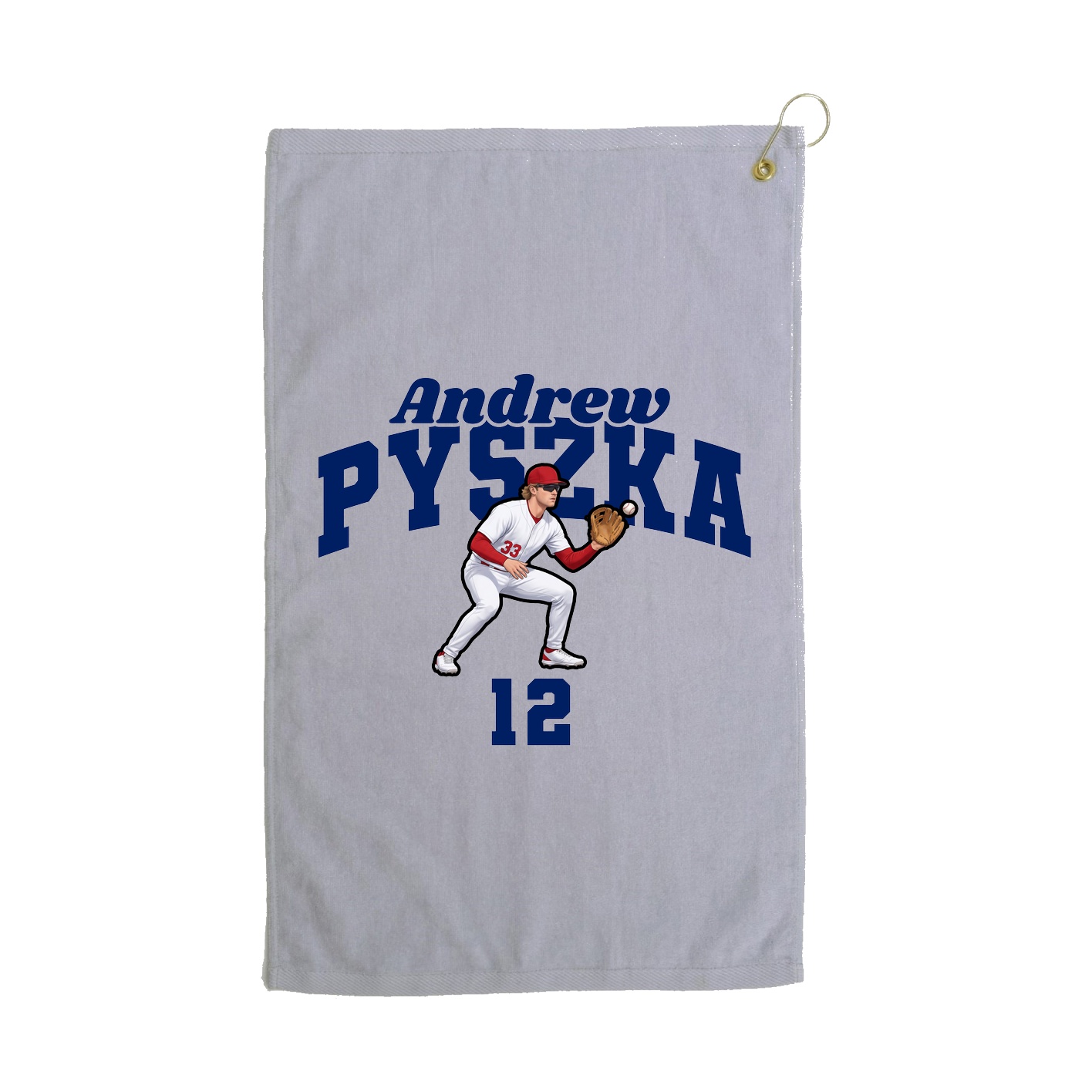 Golf Towel — Signature Arch in Grey