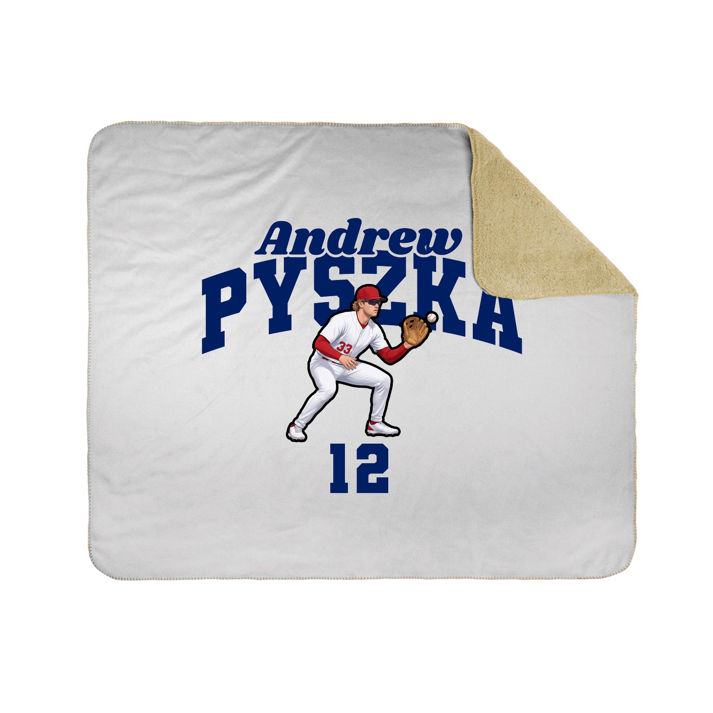 Throw Blanket — Signature Arch in White