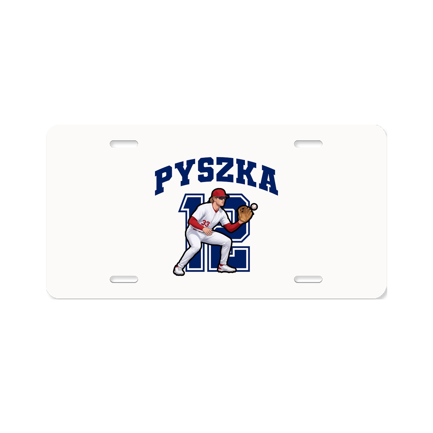 License Plate — Number in Classic