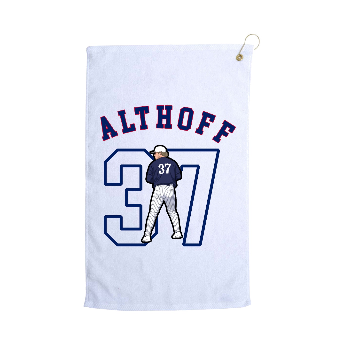 Golf Towel — Shirsey Arch in White