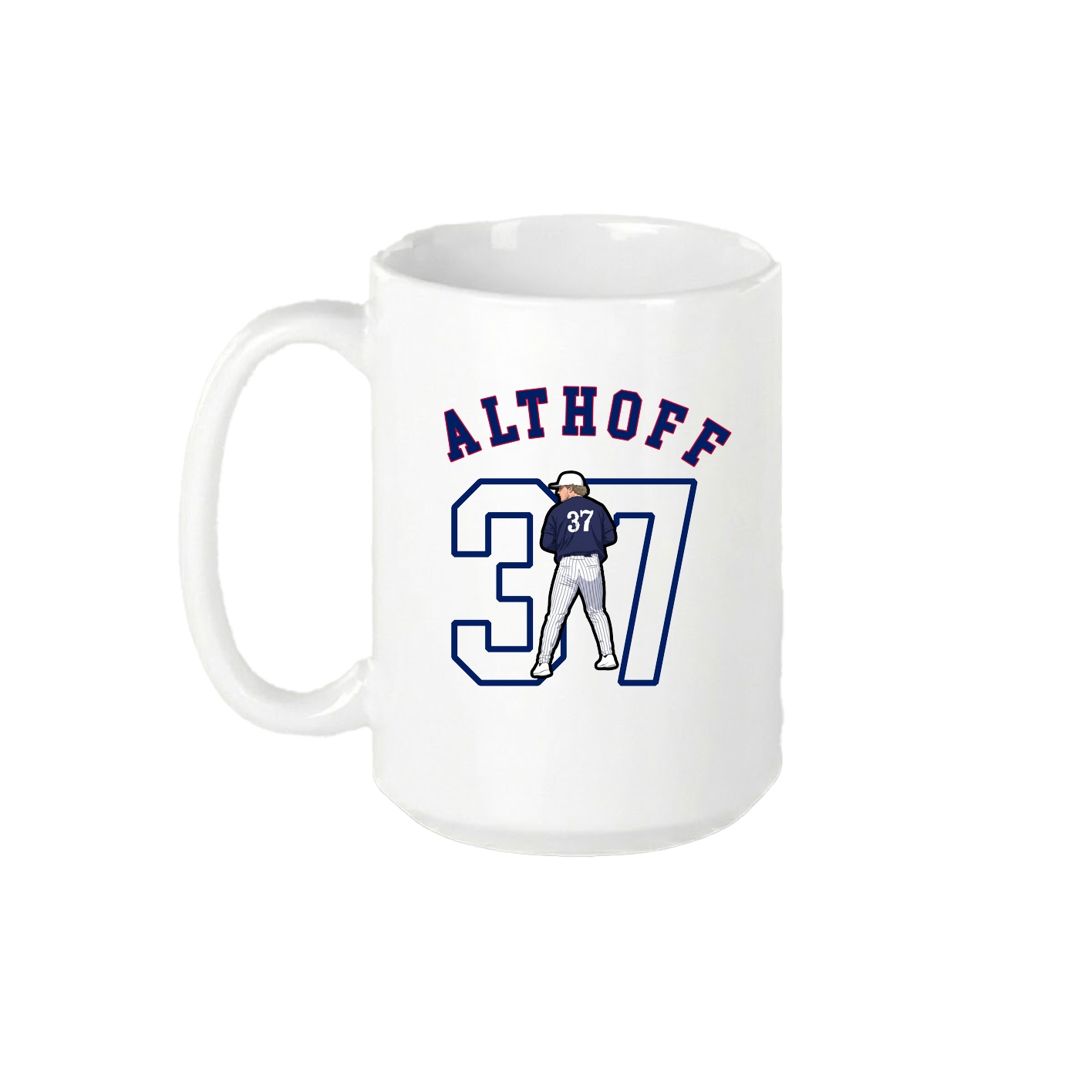 15oz Coffee Mug — Shirsey Arch in White
