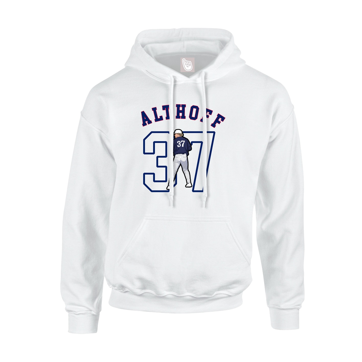 Youth Hoodie — Shirsey Arch in White