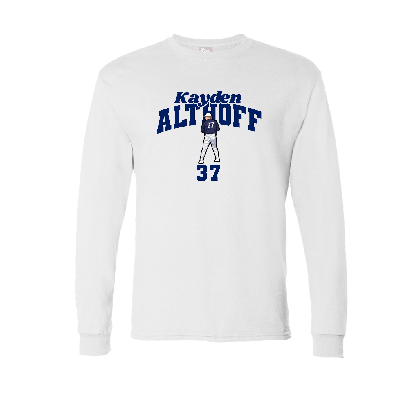 Long Sleeve Tee — Signature Arch in White