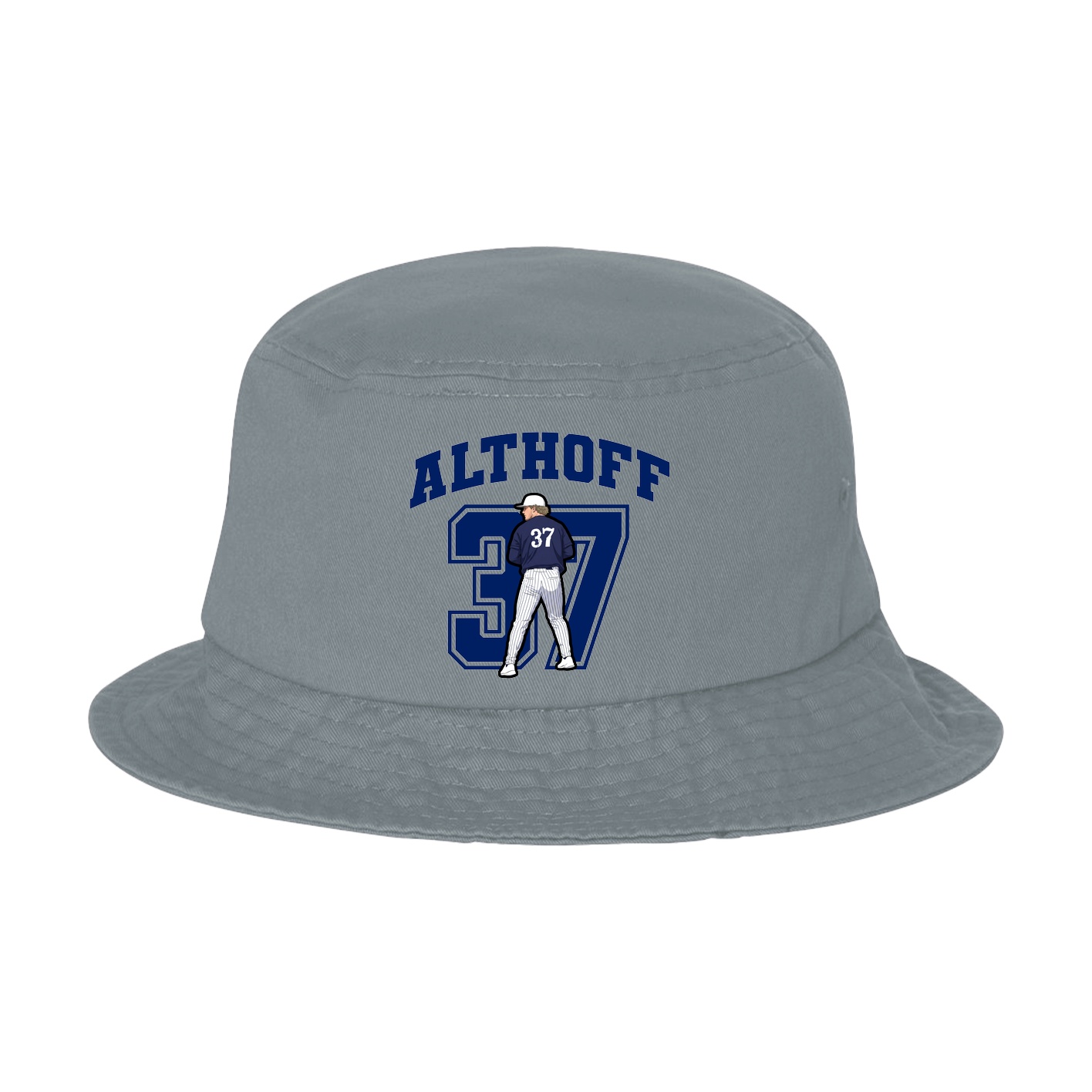 Bucket Cap — Number in Grey