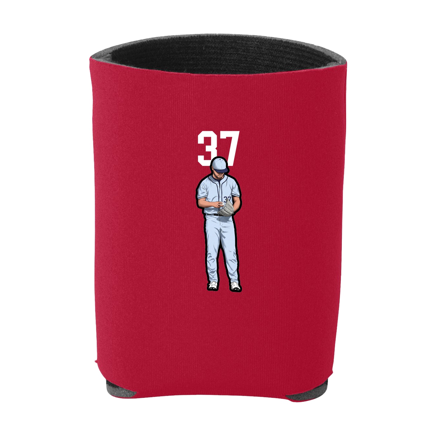 Can Holder — Number Top in Red