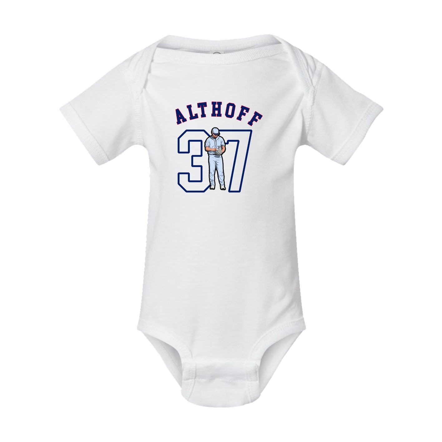Baby Onesie — Shirsey Arch in White