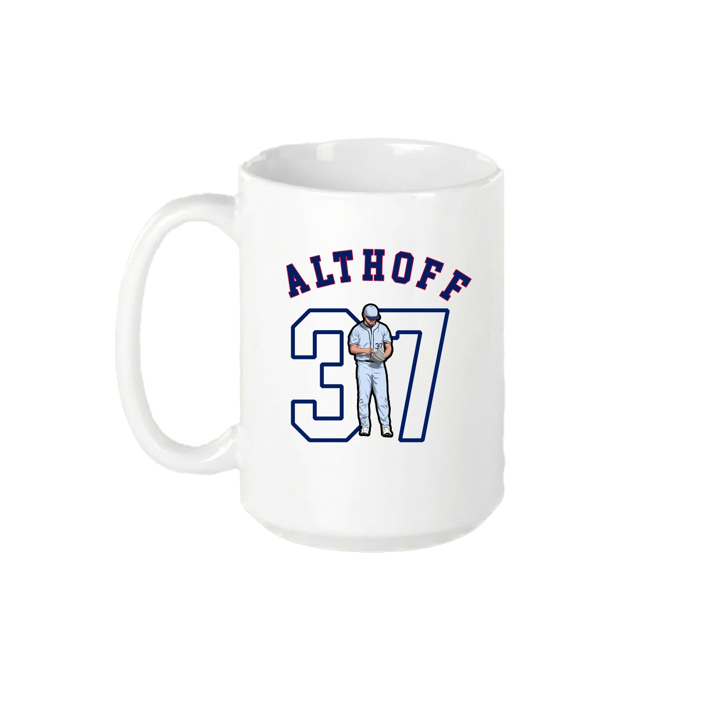 15oz Coffee Mug — Shirsey Arch in White