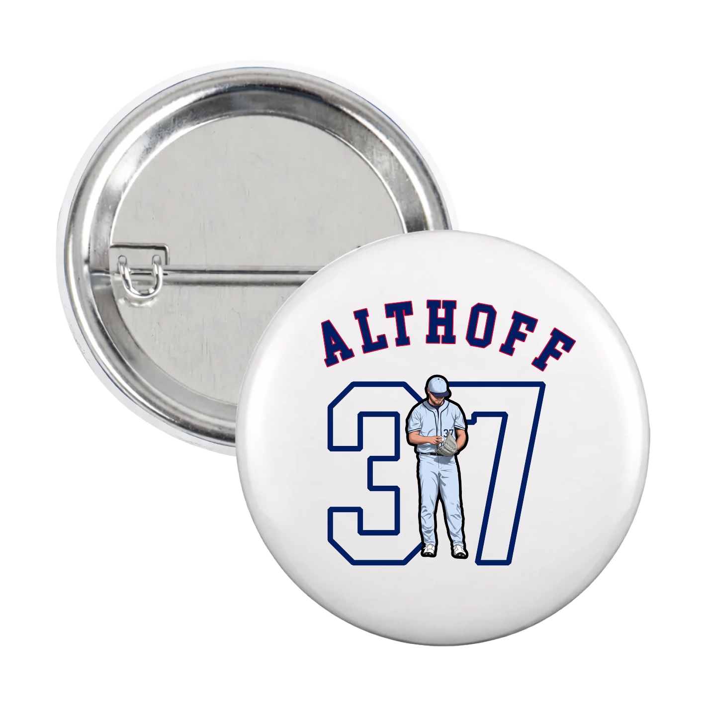 Game Day Button — Shirsey Arch in White