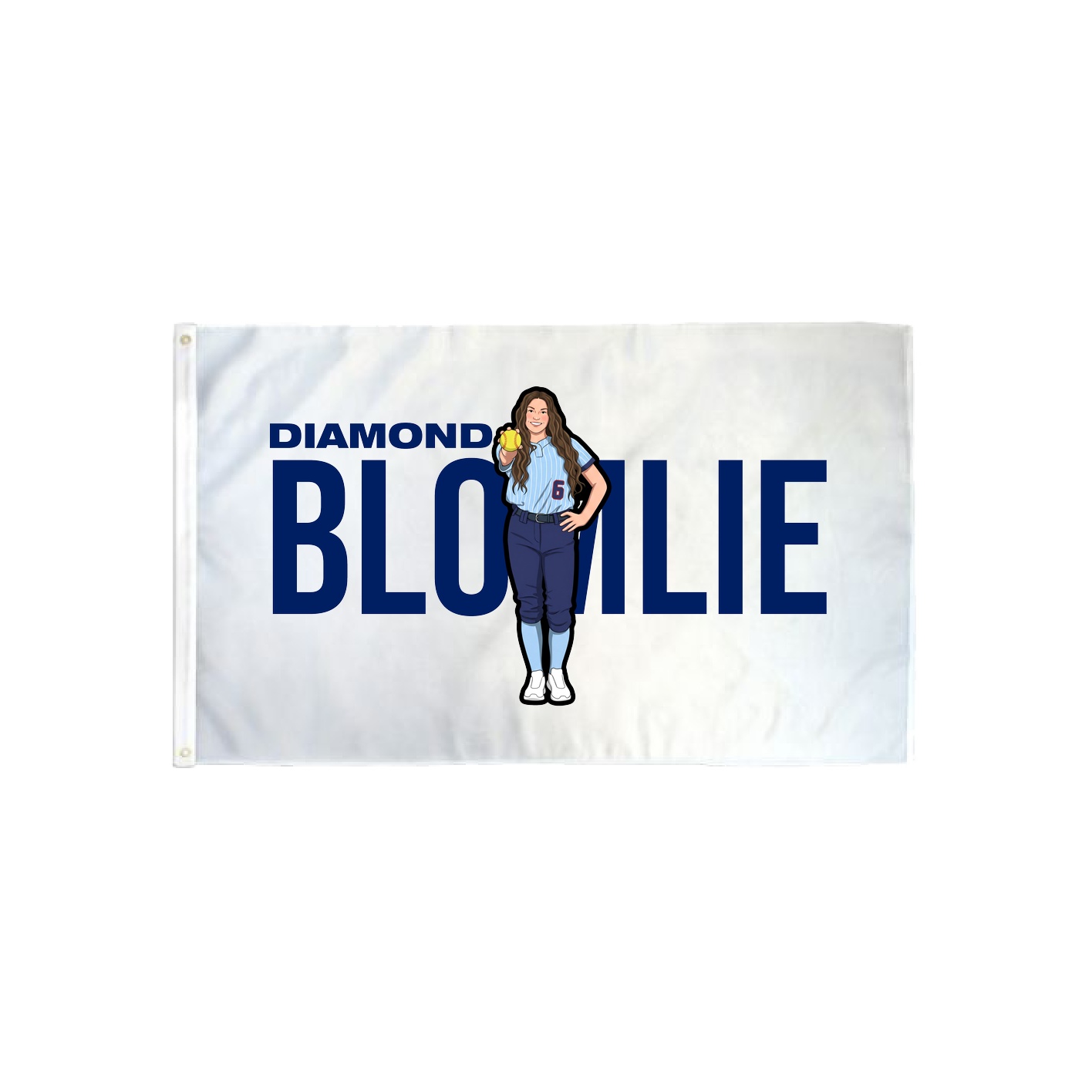 3x5 Flag — Player Name in Classic