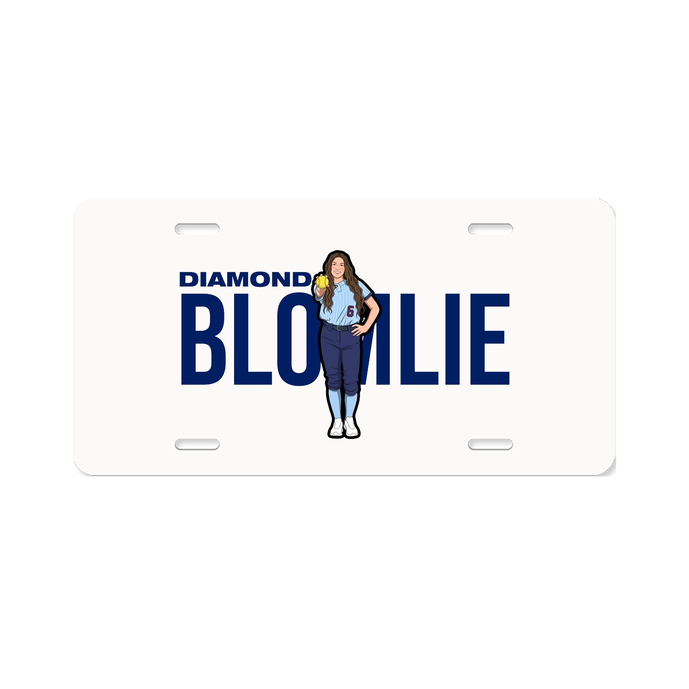 License Plate — Player Name in Classic