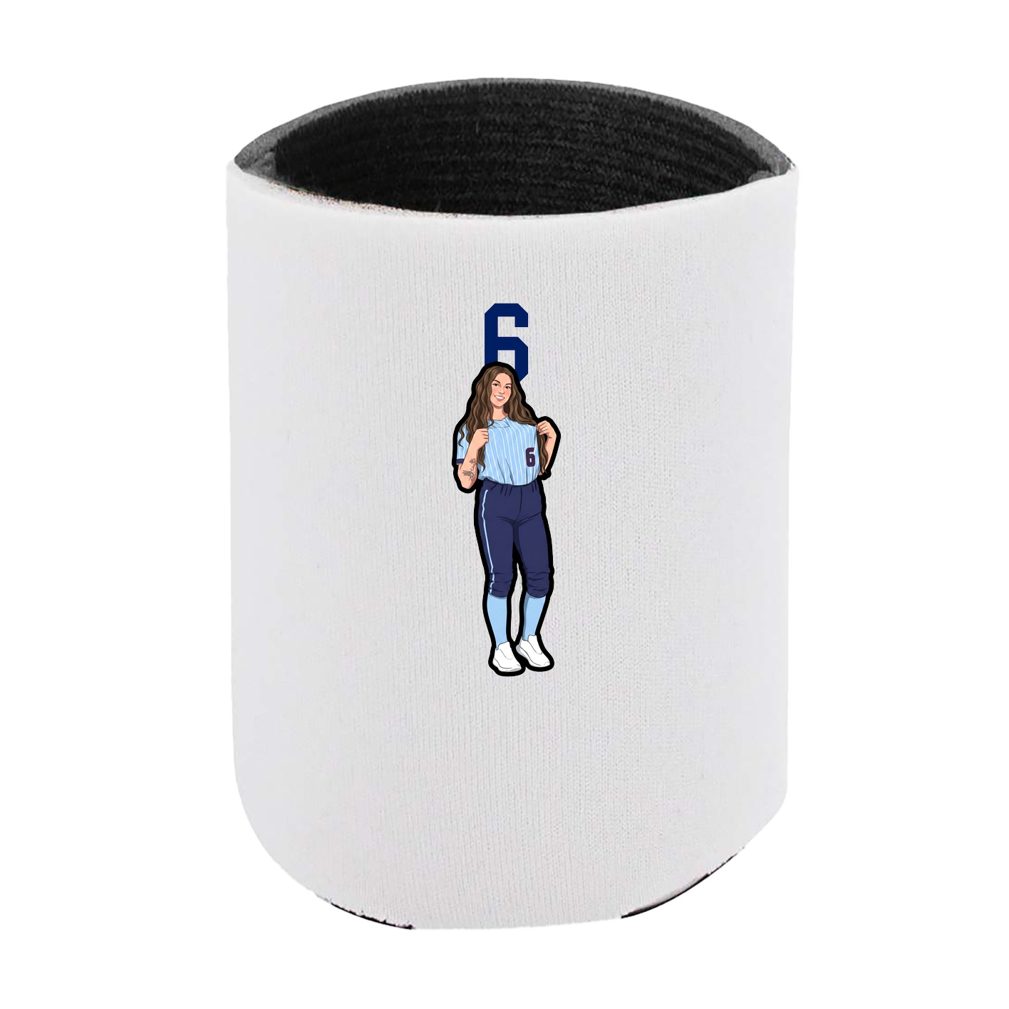 Can Holder — Number Top in White