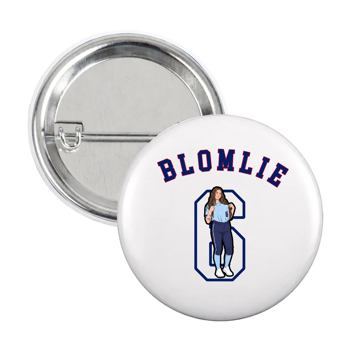 Game Day Button — Shirsey Arch in White