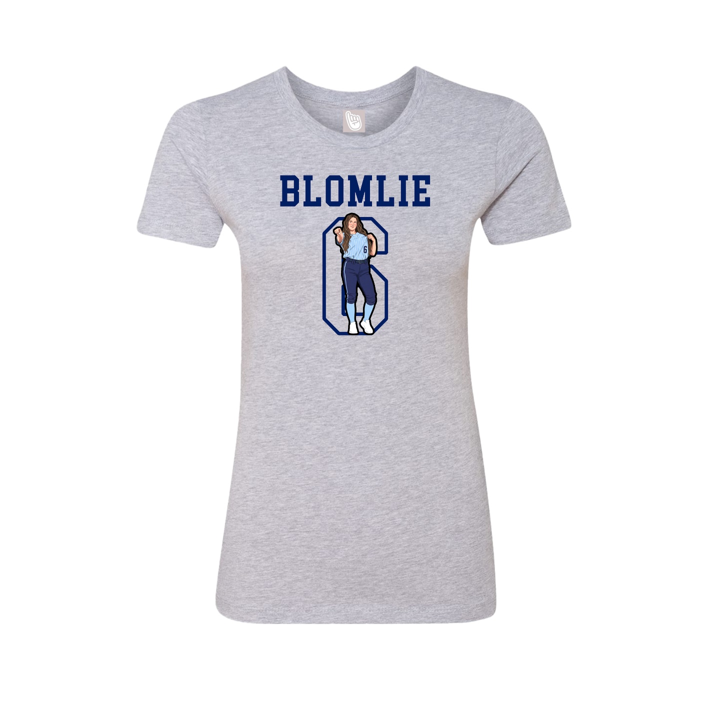 Fitted Women's Tee — Shirsey in Grey