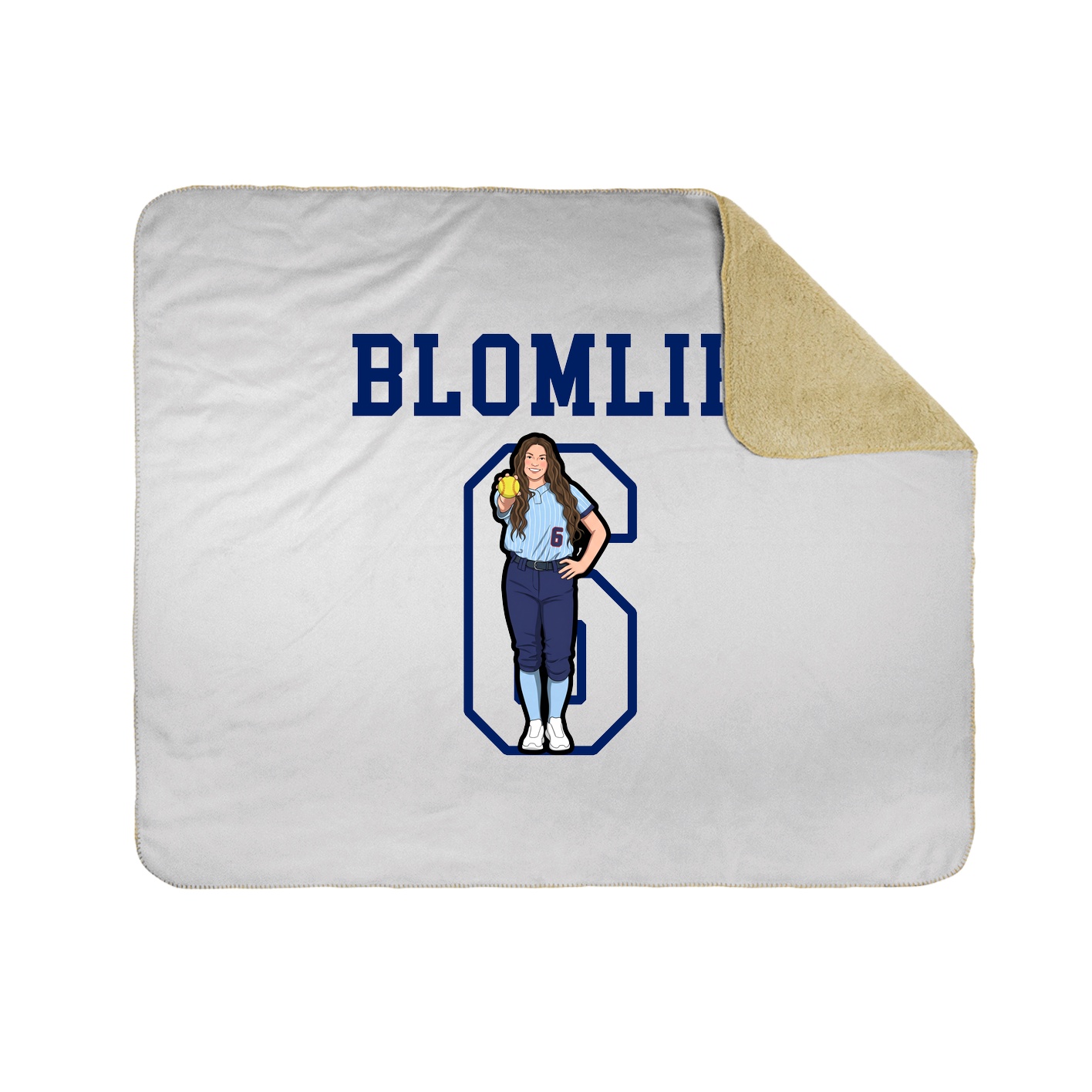 Throw Blanket — Shirsey in White