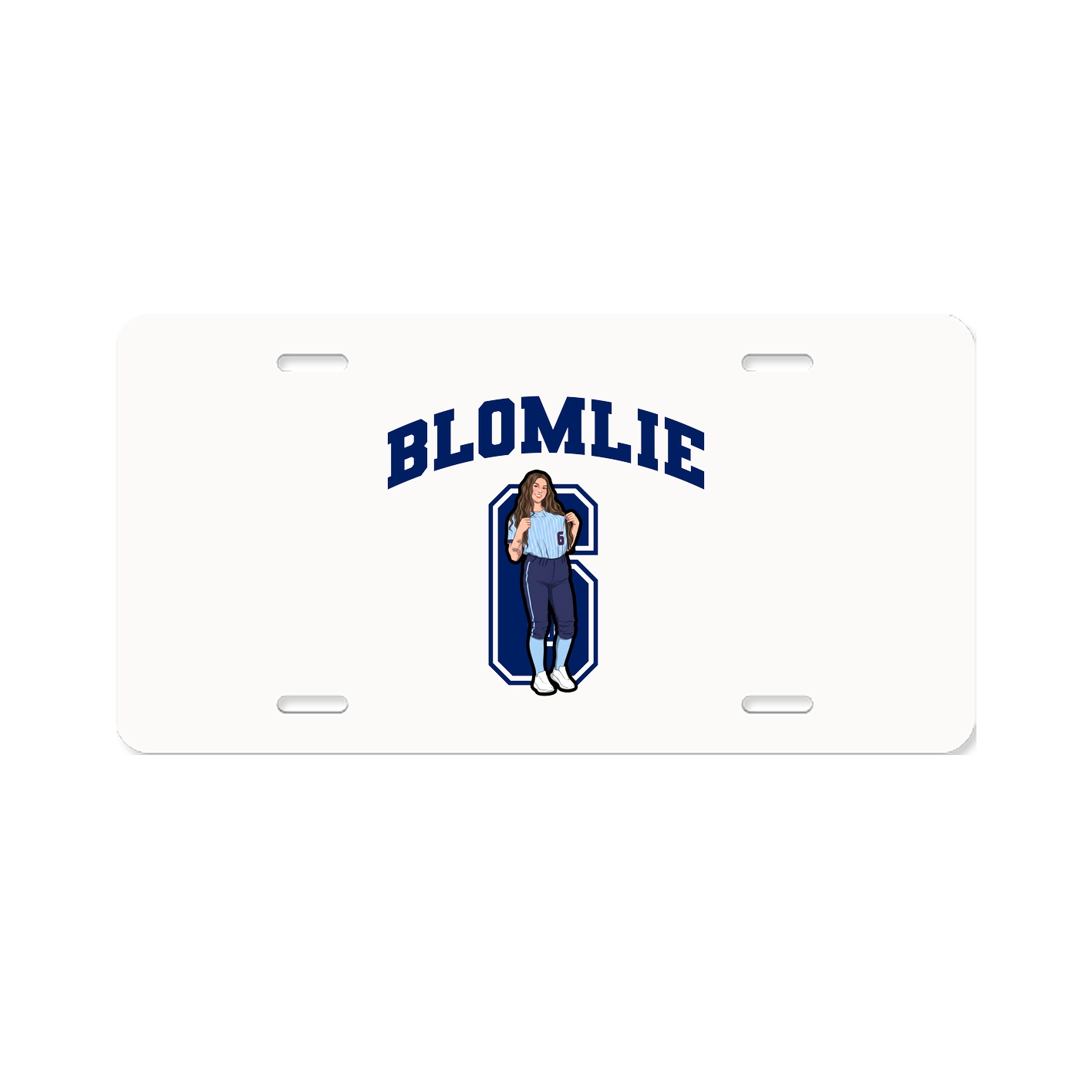 License Plate — Number in Classic