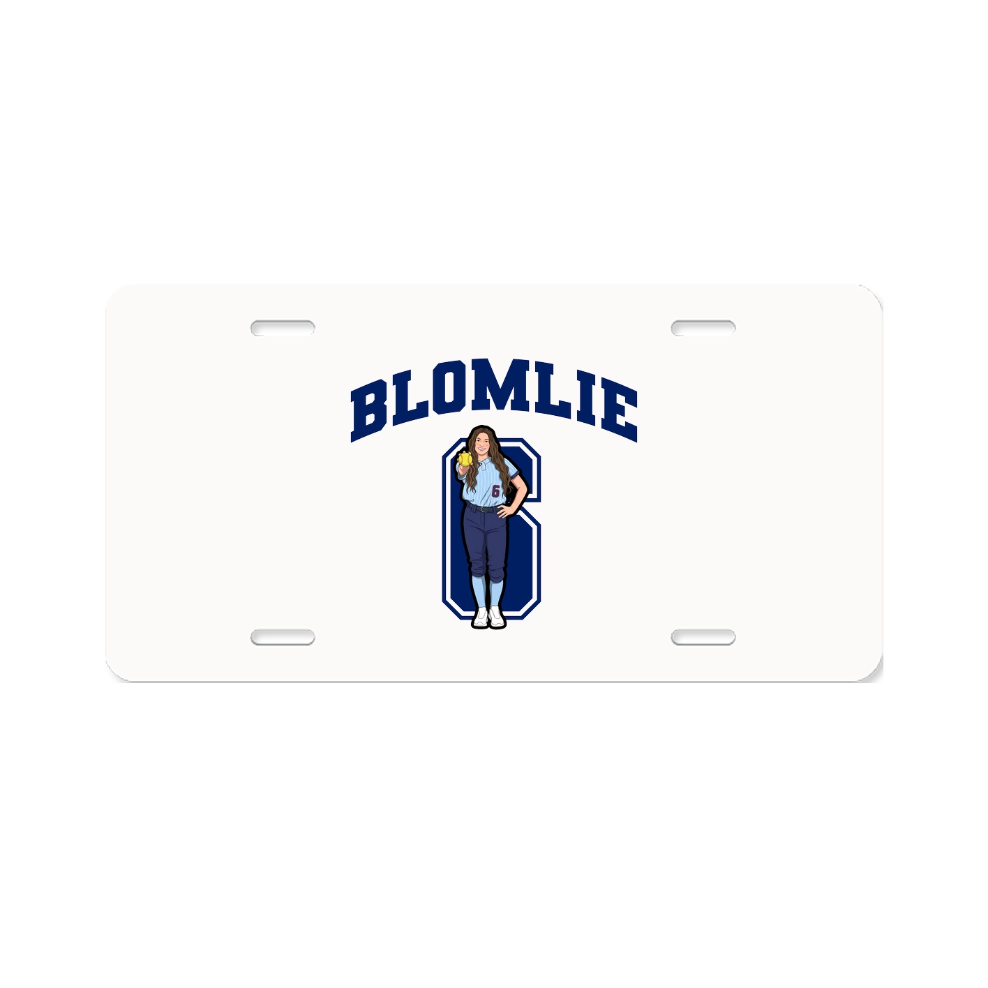 License Plate — Number in Classic
