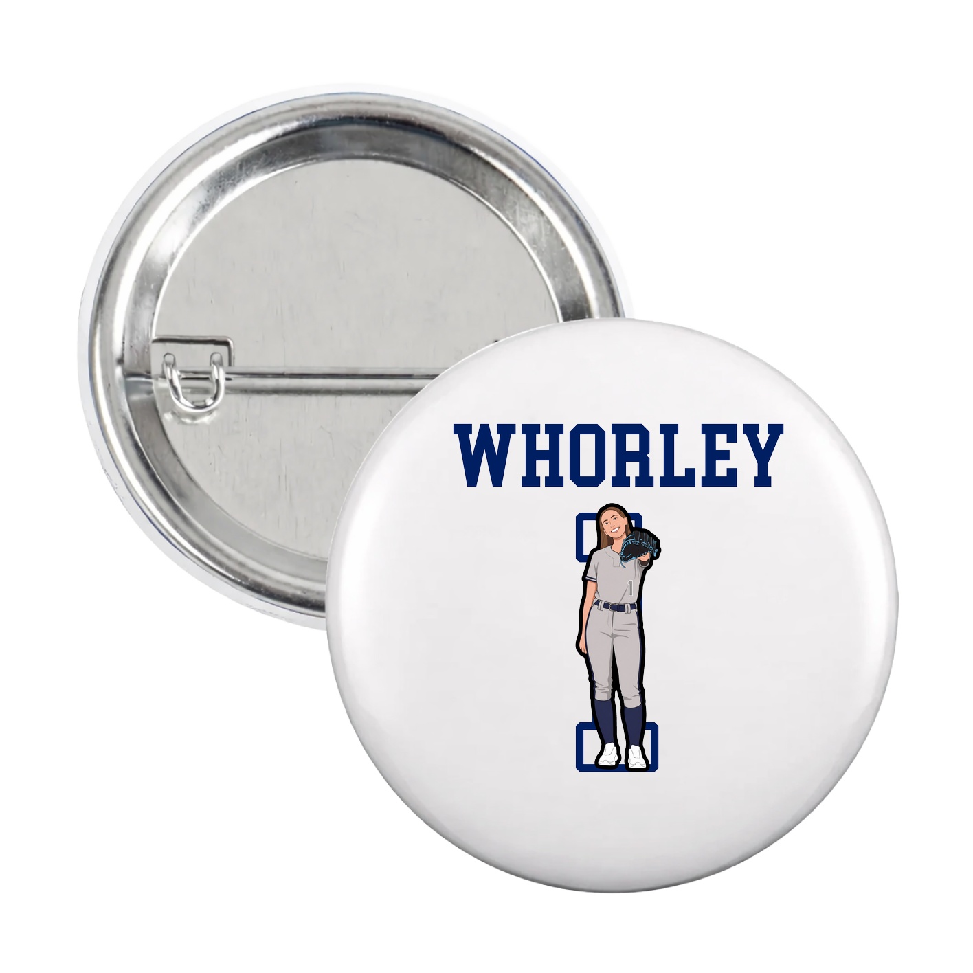 Game Day Button — Shirsey in White