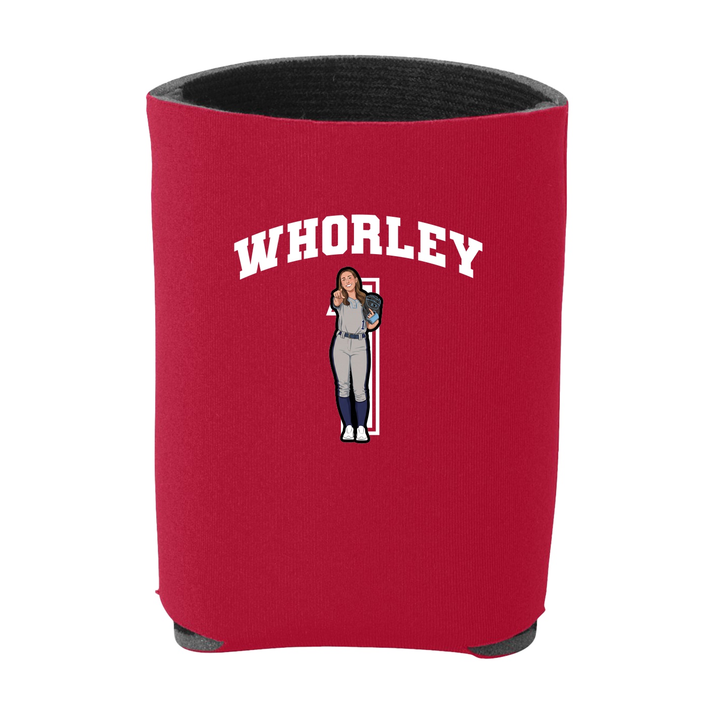 Can Holder — Number in Red