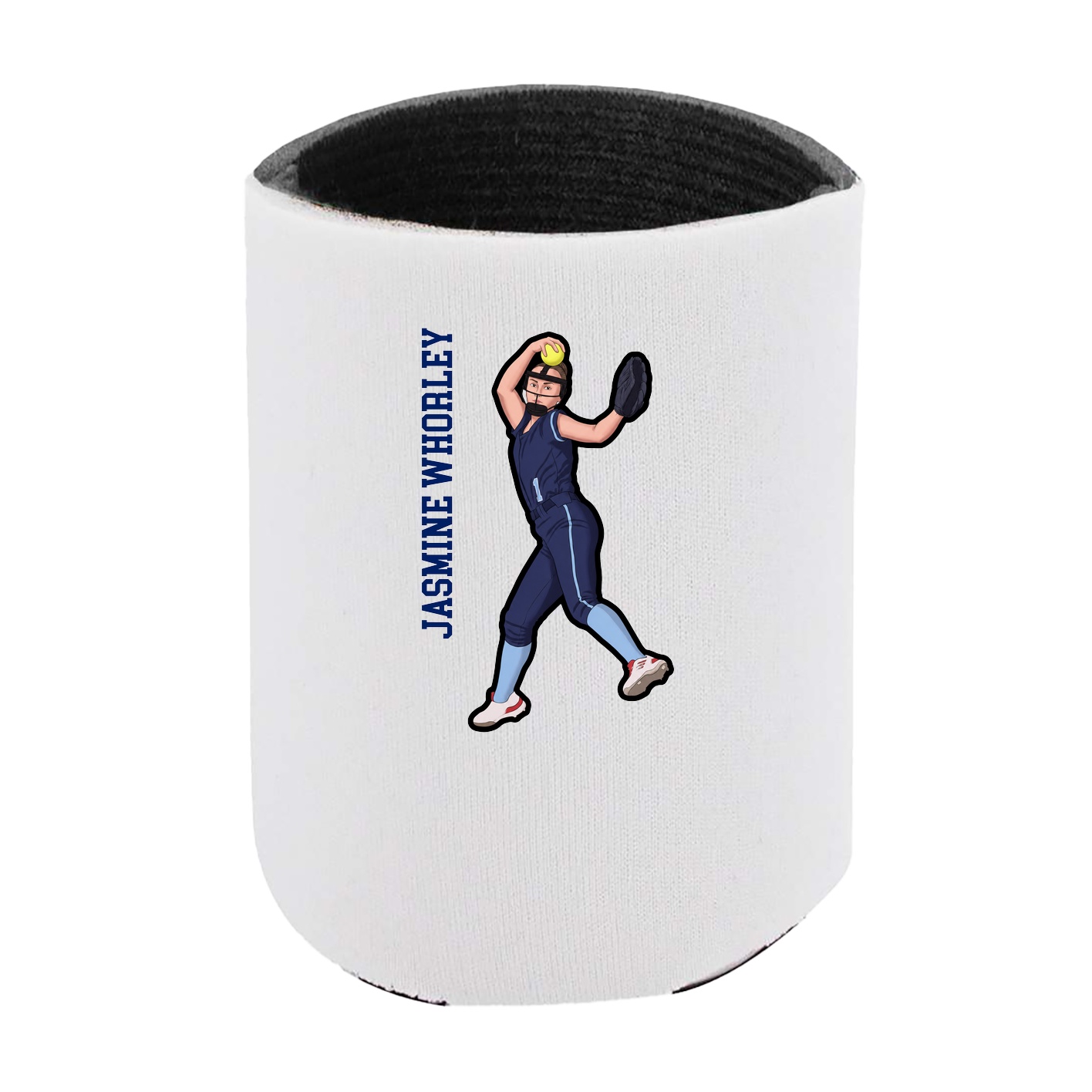 Can Holder — Name Vertical in White