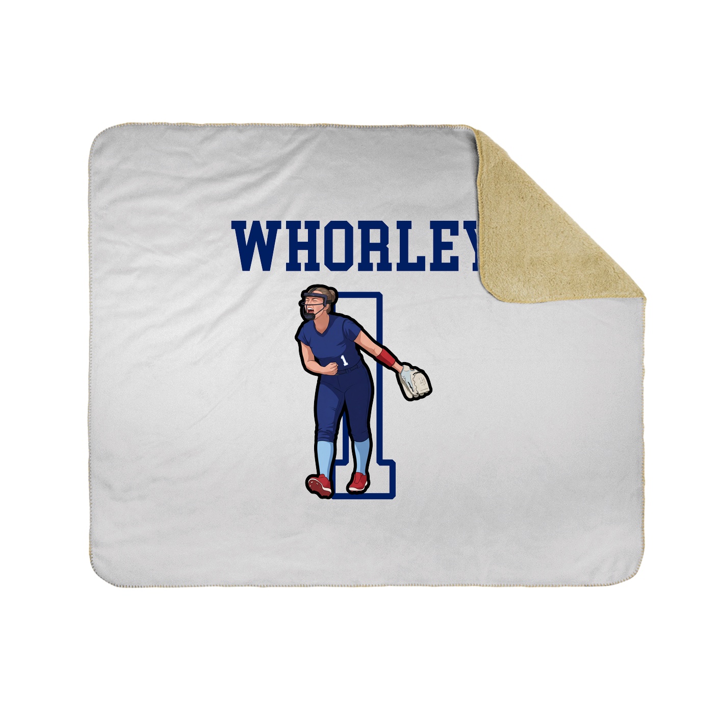 Throw Blanket — Shirsey in White