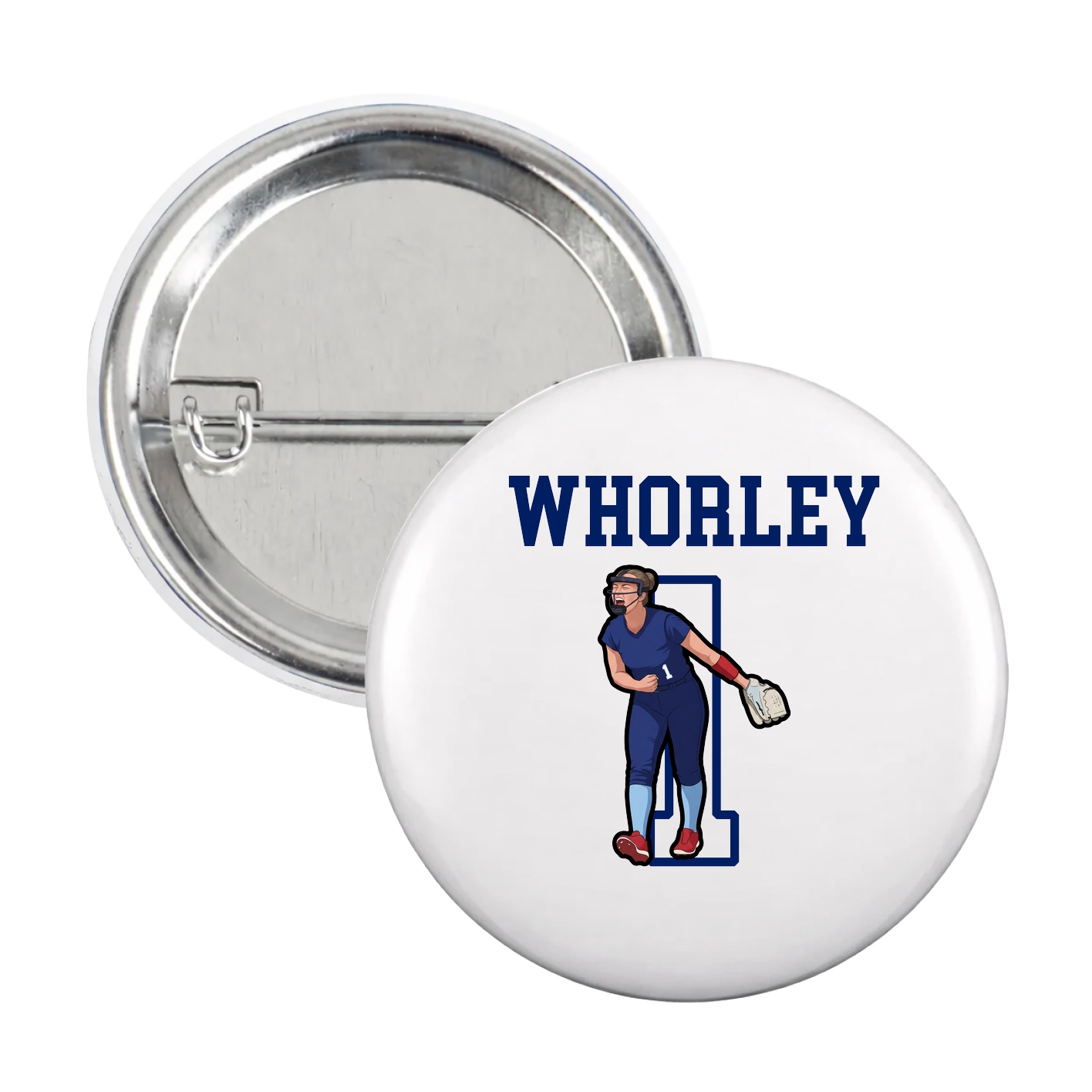 Game Day Button — Shirsey in White