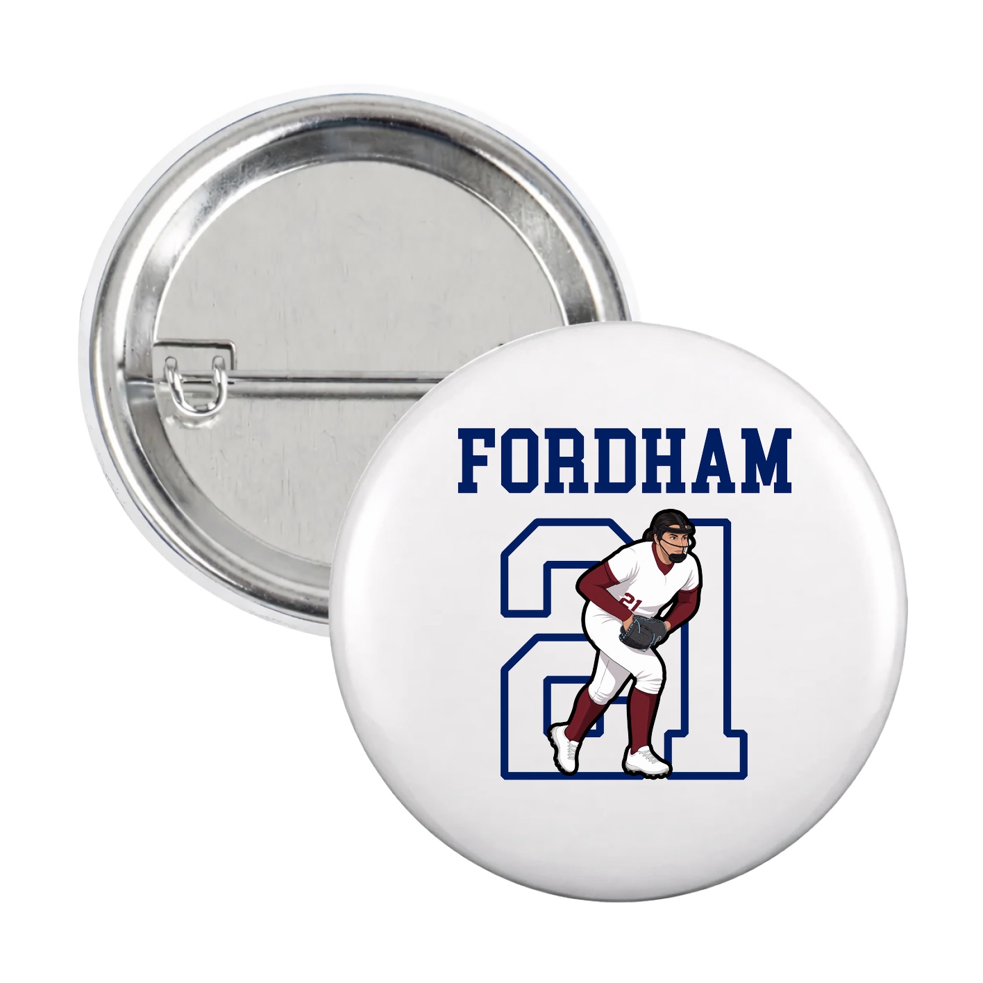 Game Day Button — Shirsey in White