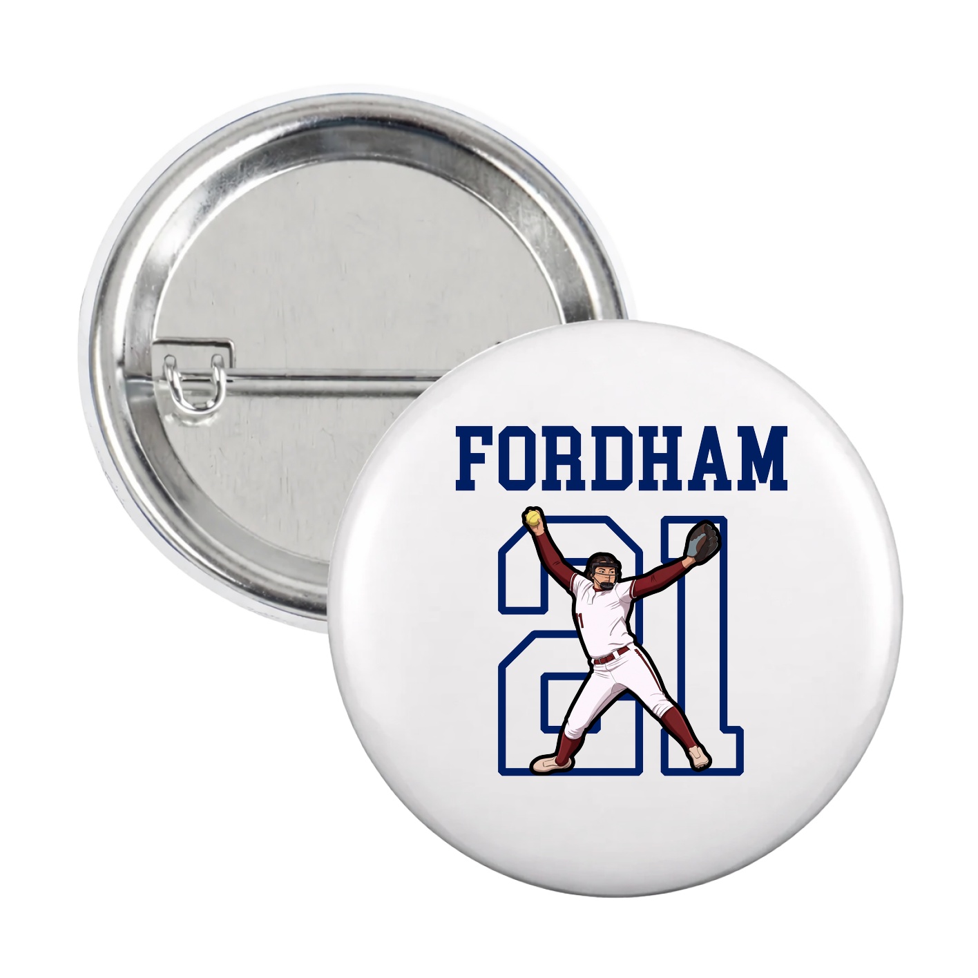 Game Day Button — Shirsey in White