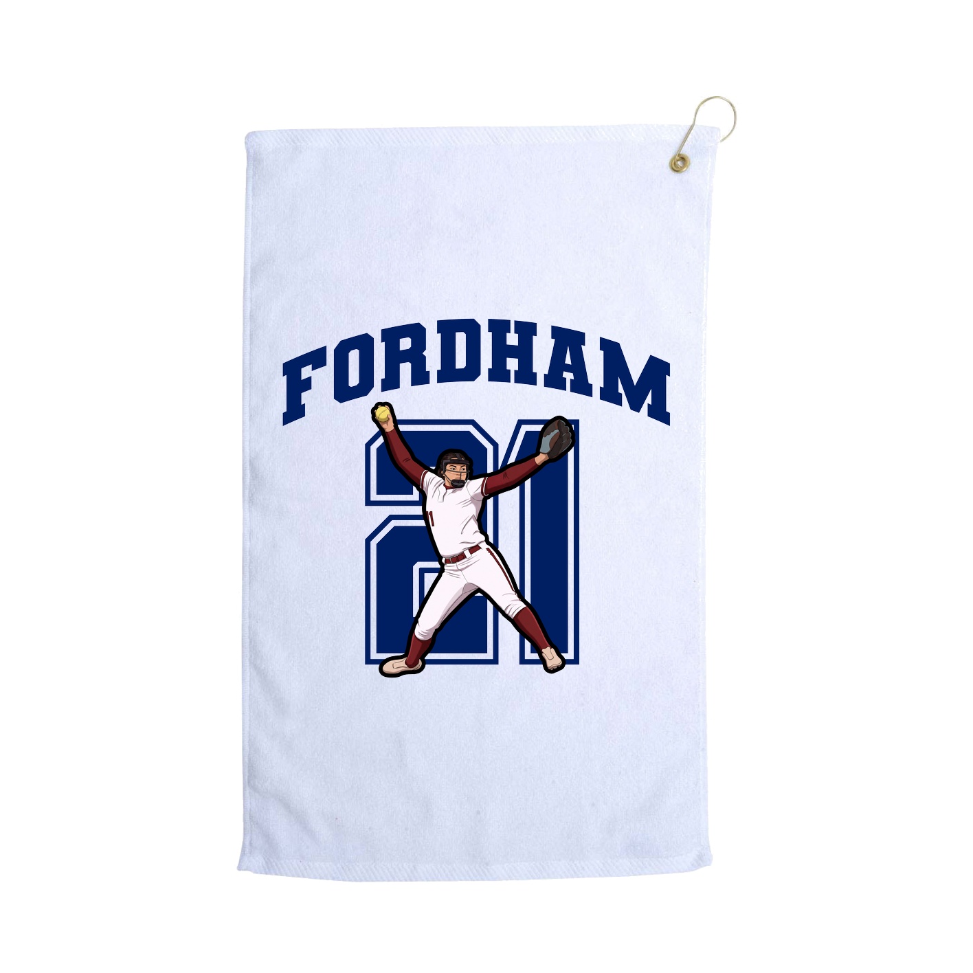Golf Towel — Number in White