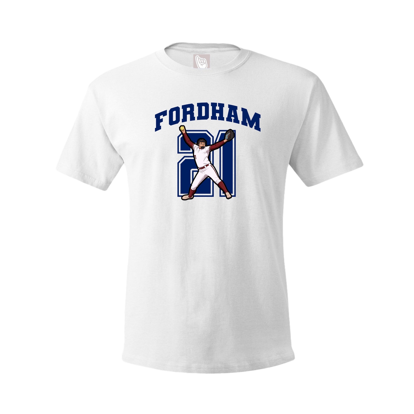 Youth Tee — Number in White