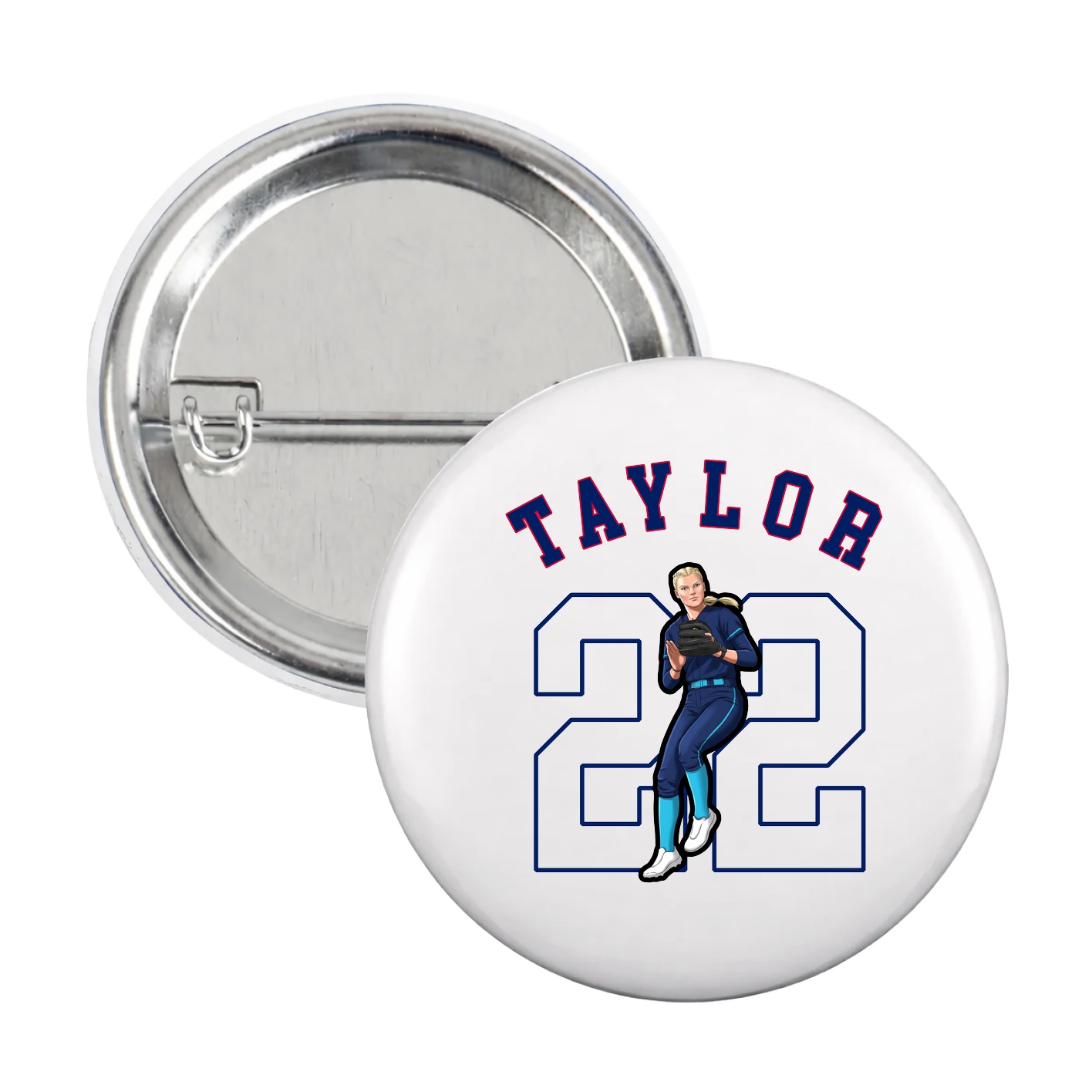 Game Day Button — Shirsey Arch in White