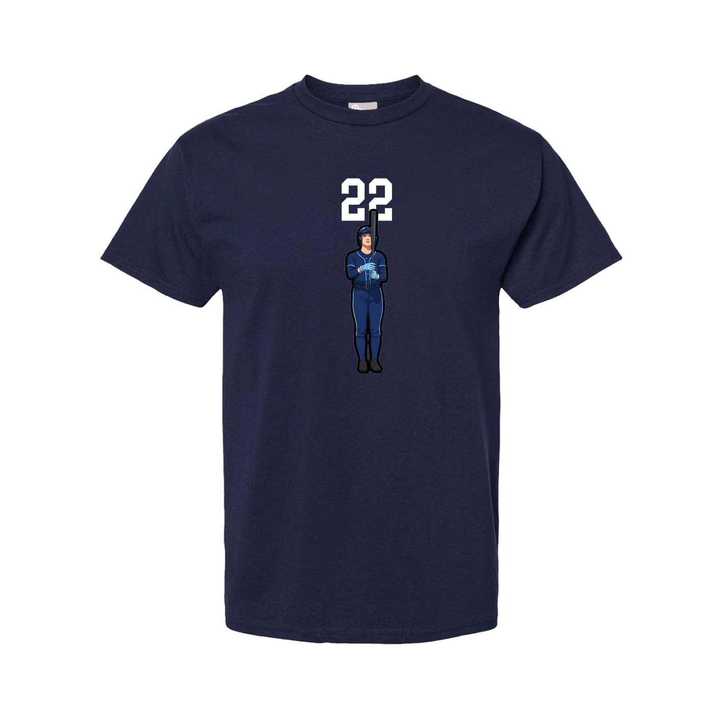Youth Tee — Number Top in Navy