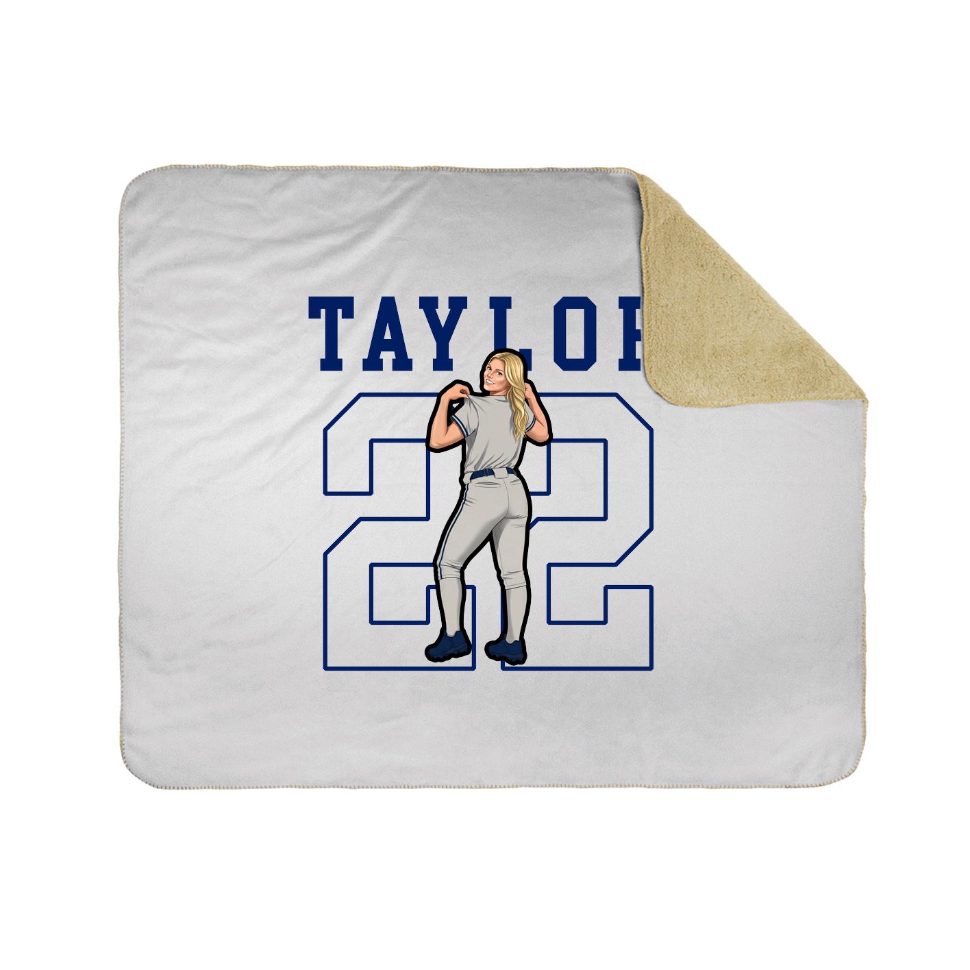Throw Blanket — Shirsey in White